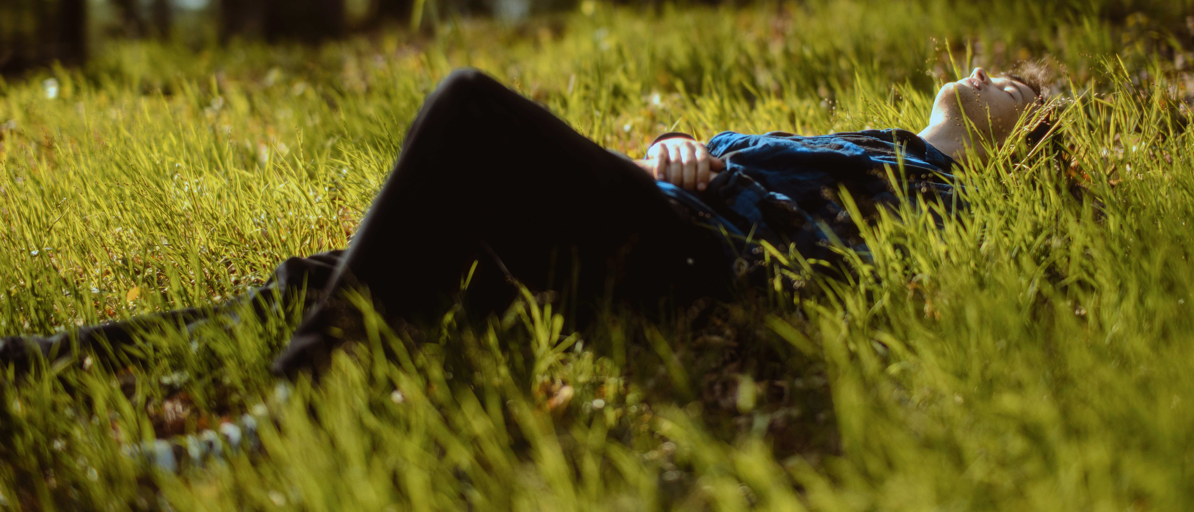 Blue Lumberjack Boy - Laying