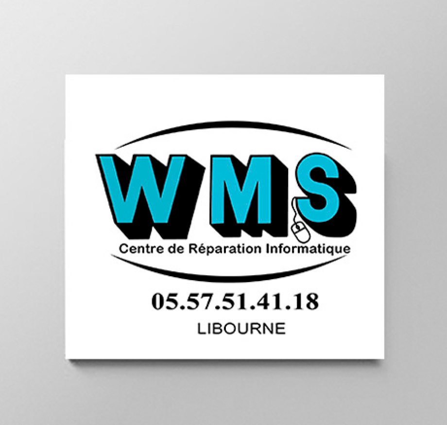 Réalisation d'un logo pour l'entreprise W.M.S