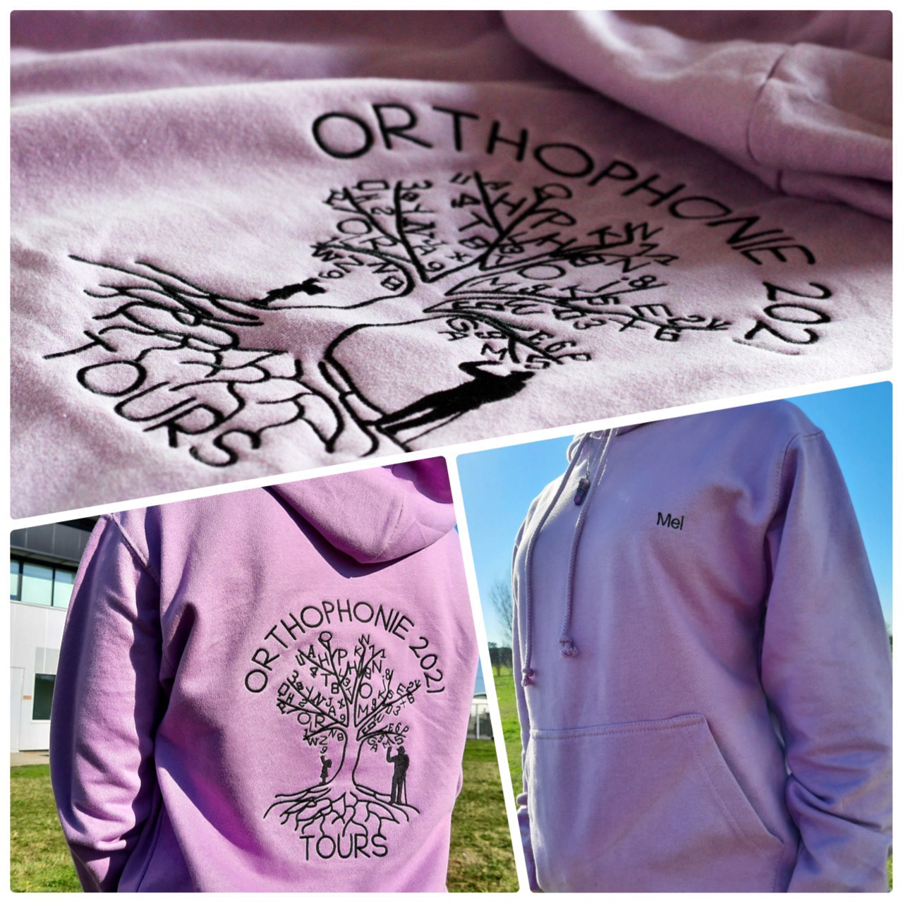 Réalisation de sweat pour l'Ecole d'Orthophonie de Tours 