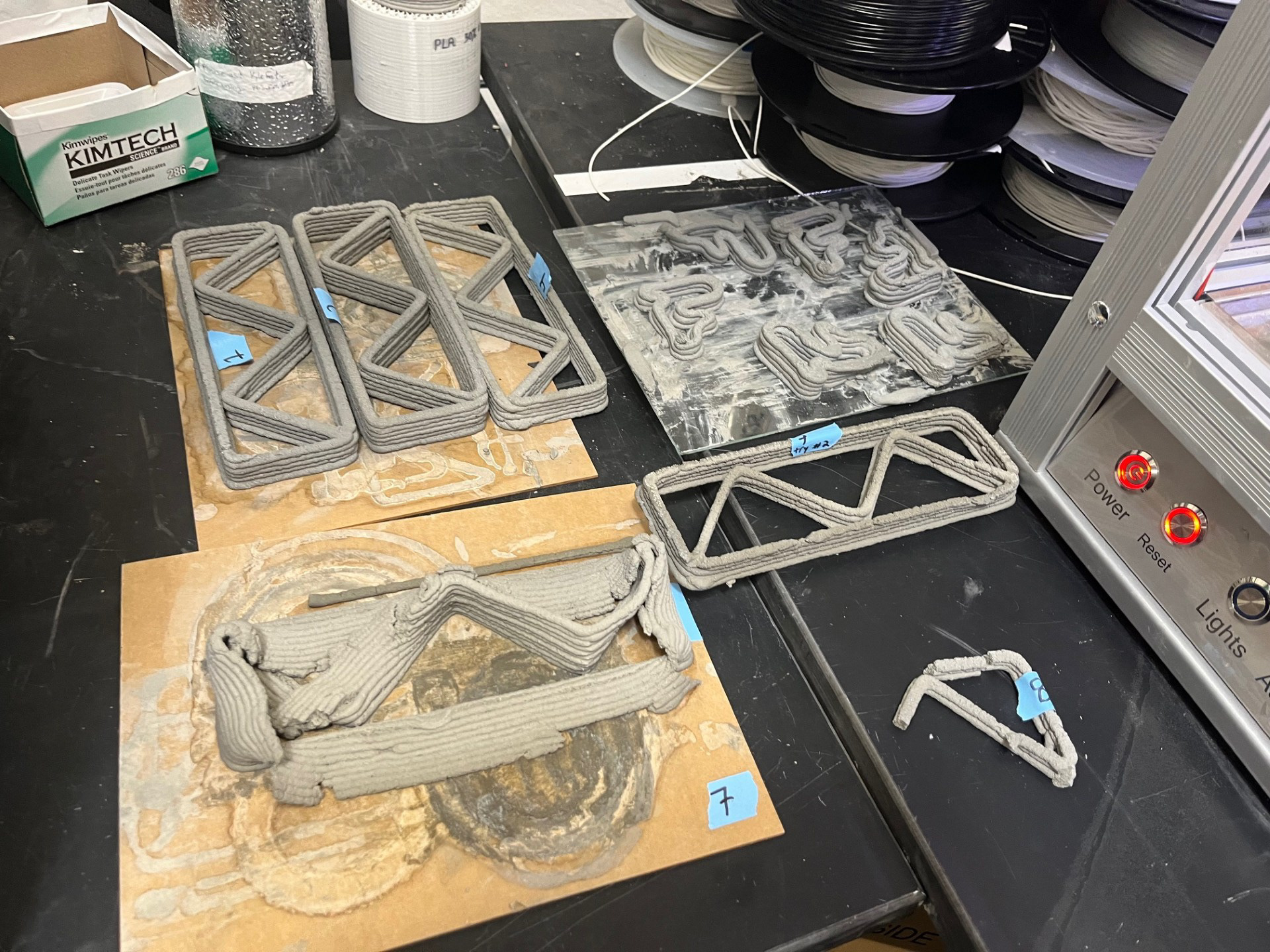 Iterations while achieving printability.