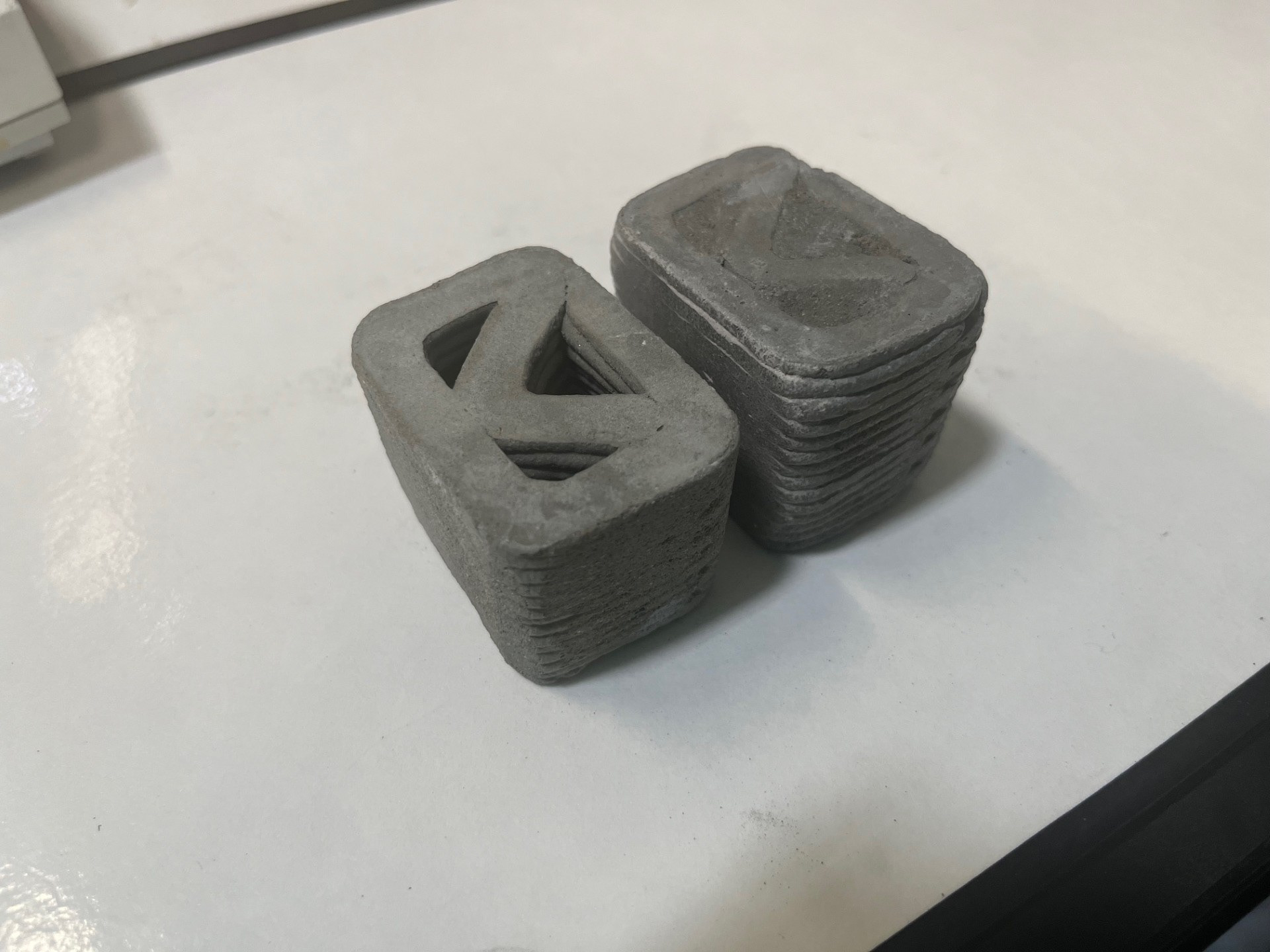 1 hollow & 1 infilled sample