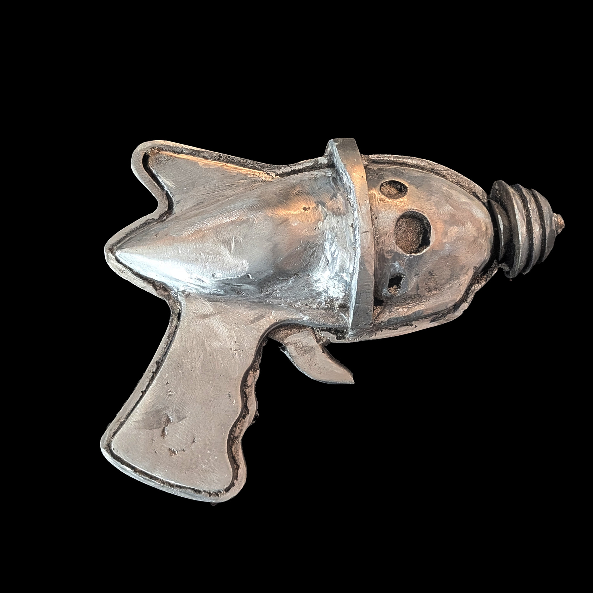 Ray's Gun, aluminum,  5 1/8" x 6 1/2" x 2 3/4"