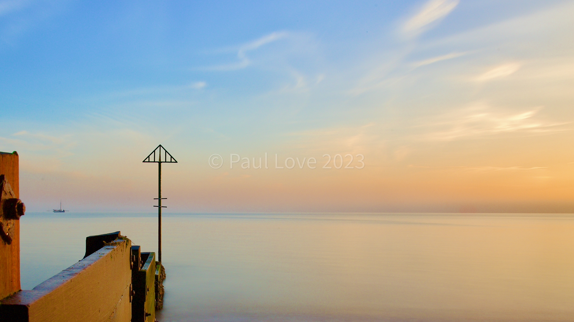 West Mersea Beach, Mersea Island, Essex, Long exposure