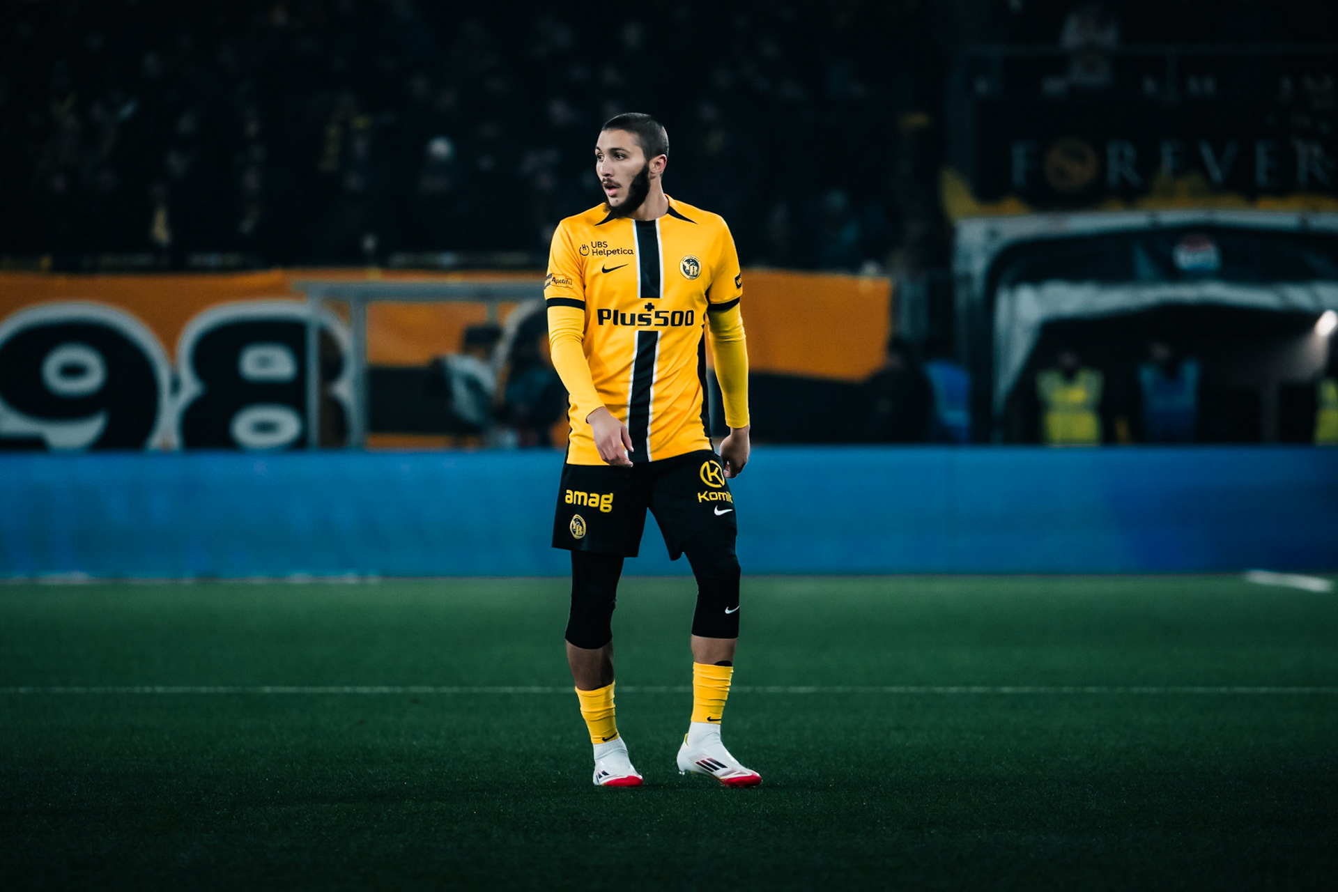 Jaouen Hadjam, Défenseur du BSC Young Boys lors du match entre BSC Young Boys et FC Winterthur au Stadion Wankdorf. (Christian António/LibsVisuals.com)