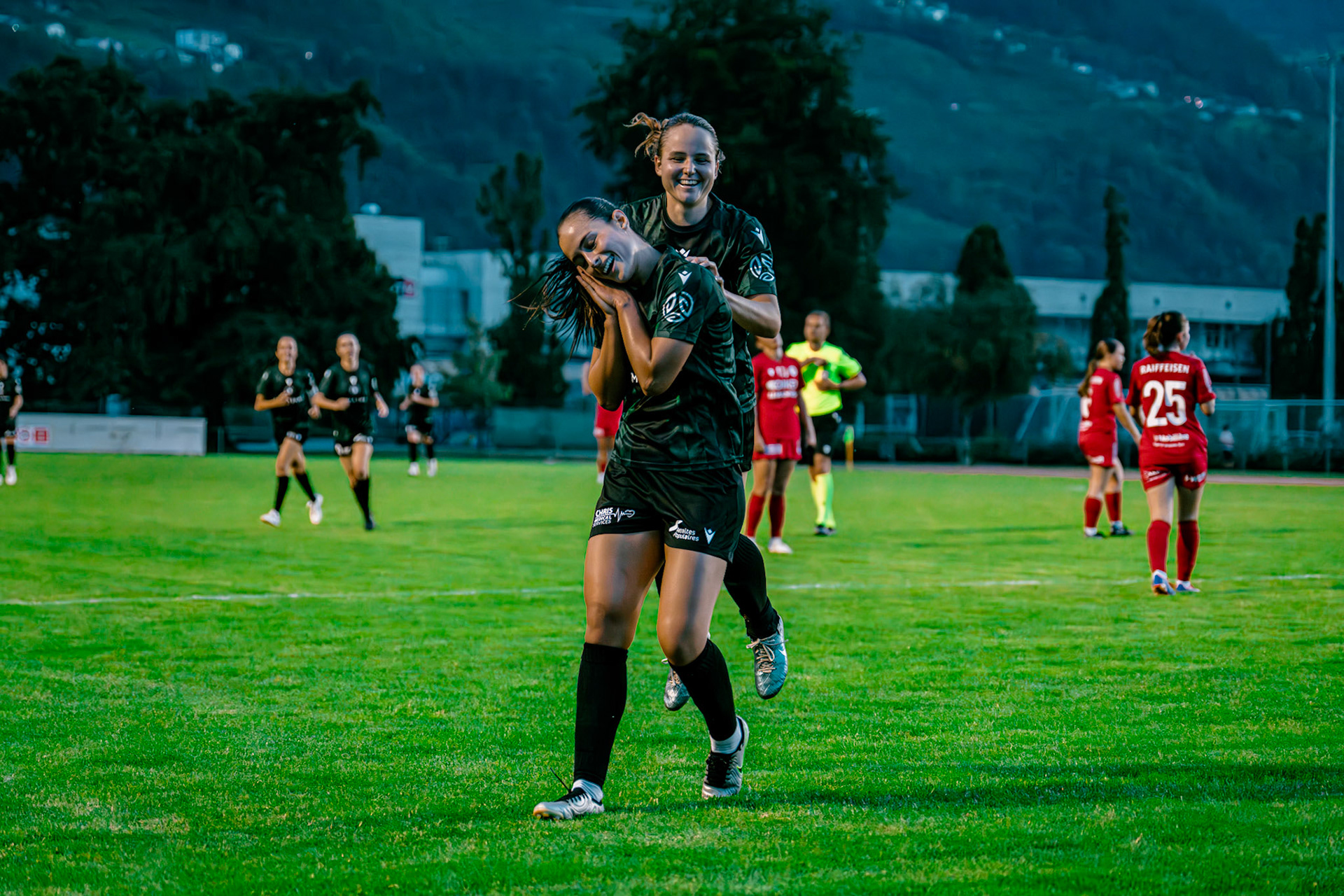 Match de championnat LNB (féminine) opposant le FC Sion Féminin à Yverdon Sport FC à l’Ancien Stand, Sion. (Christian António/LibsVisuals.com)