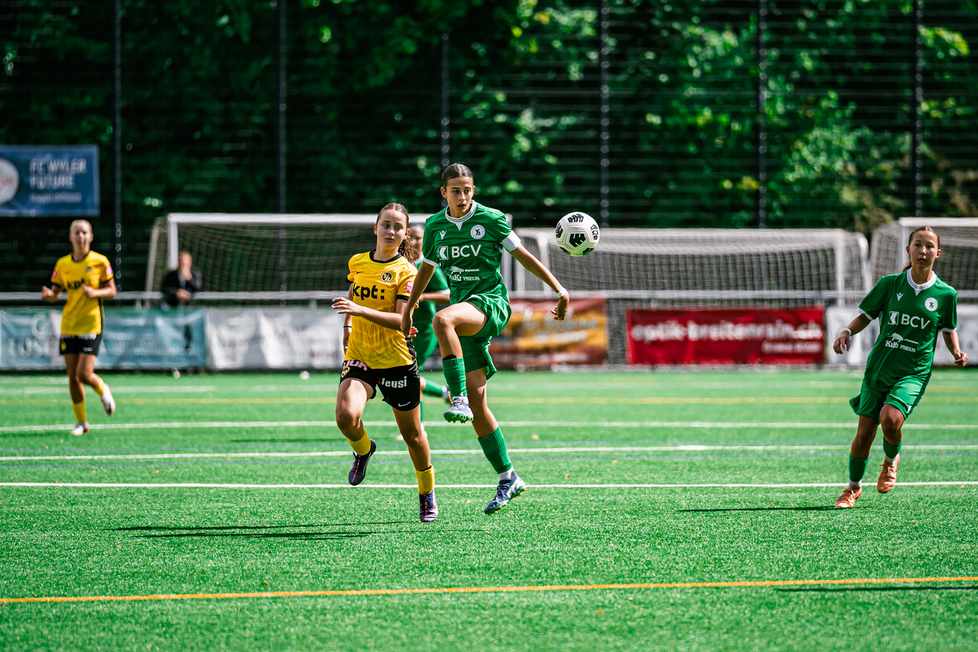 Match championnat opposant BSC YB Frauen U-20 - Yverdon Sport U-20 au Sportplatz Wyler. (Christian António/LibsVisuals.com)