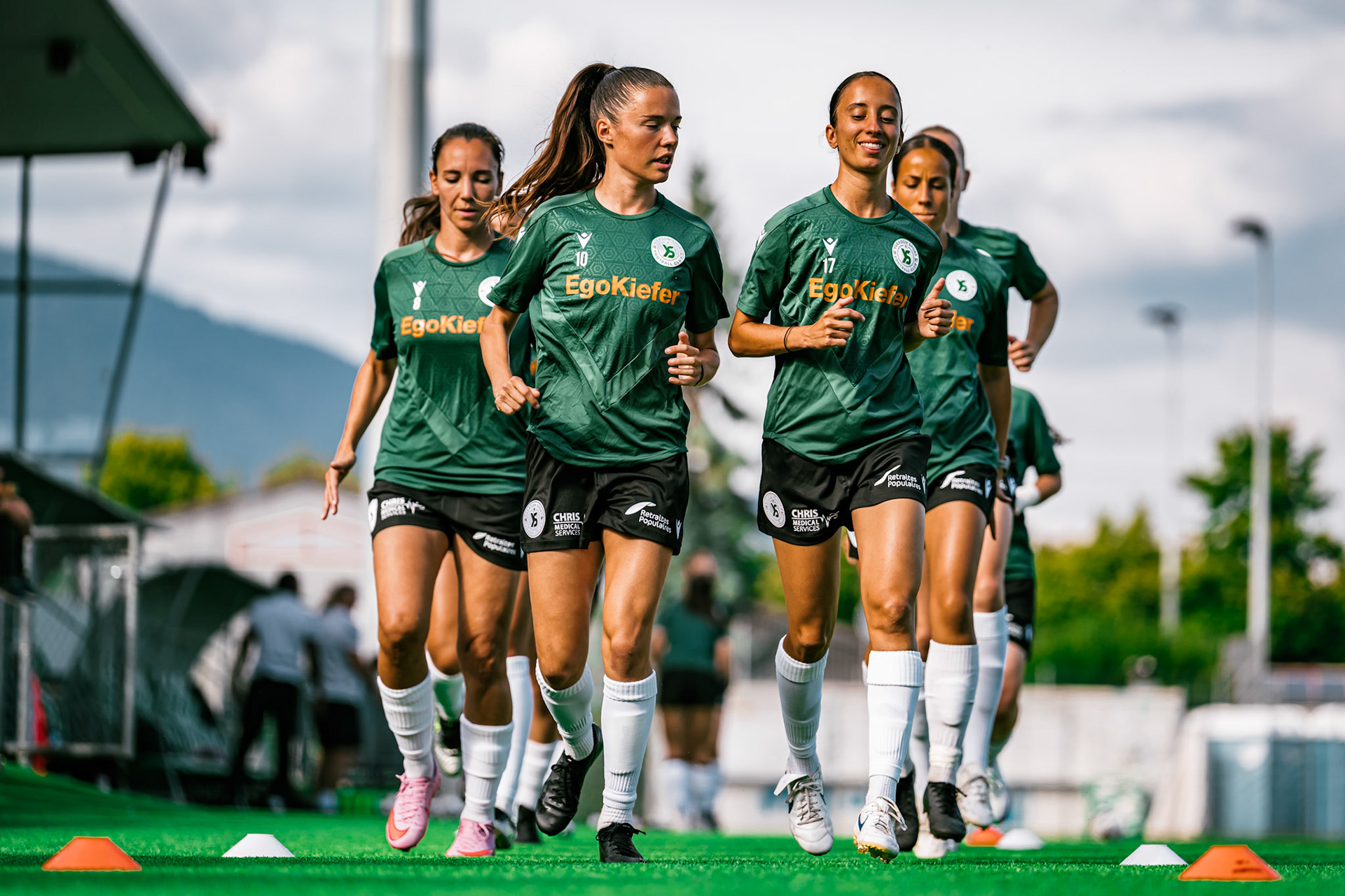 Match championnat LNB féminine opposant Yverdon Sport FC et FC Schlieren au Stade Municipal. (Christian António/LibsVisuals.com)