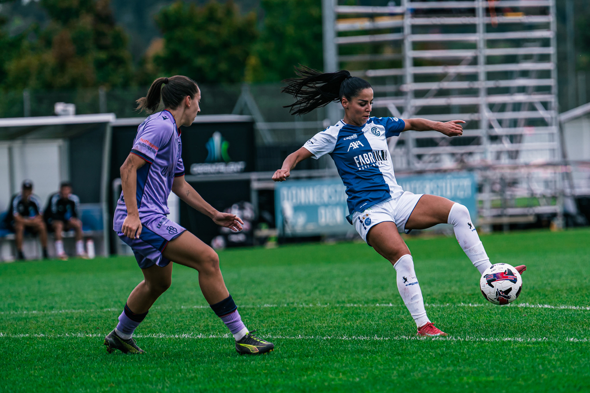 Match de l’AXA Women’s Super League opposant GC Frauenfussball et FC Basel 1893 au GC/Campus, Niederhasli (Platz 1). (Christian António/LibsVisuals.com)