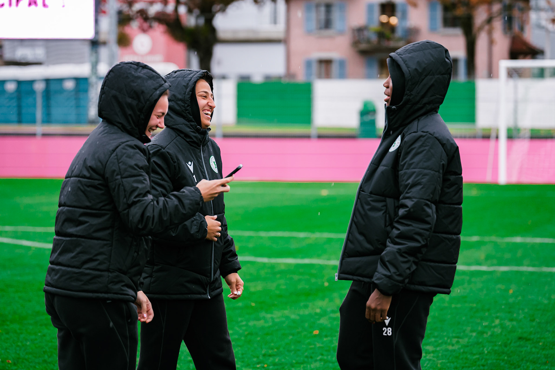 Match de championnat LNB féminine opposant Yverdon Sport FC et le FC Lugano au Stade Municipal, Yverdon-les-Bains. (Christian António / LibsVisuals.com)