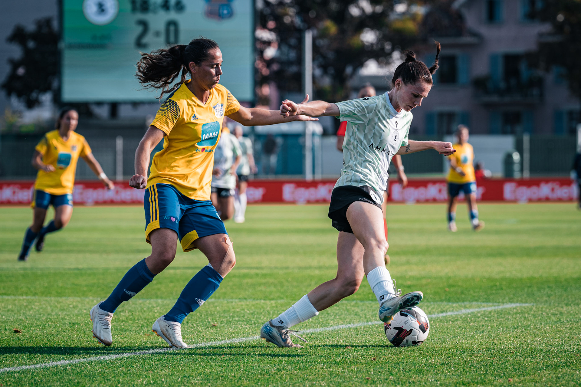 Match championnat opposant Yverdon Sport – FC Wädenswil au Stade Municipal. (Christian António/LibsVisuals.com)