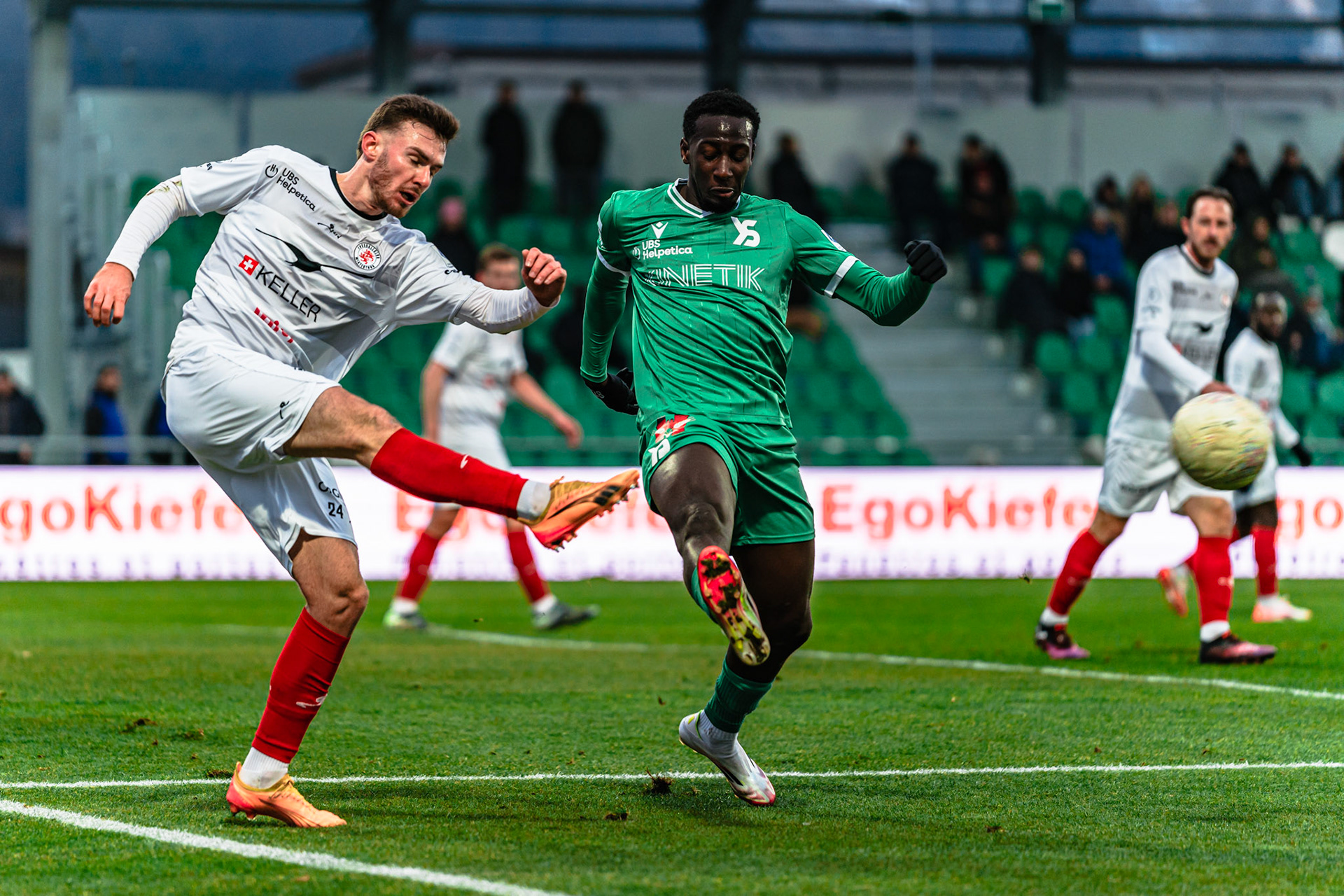 Yverdon Sport FC et FC Winterthur au Stade Municipal. (Christian António/LibsVisuals.com)