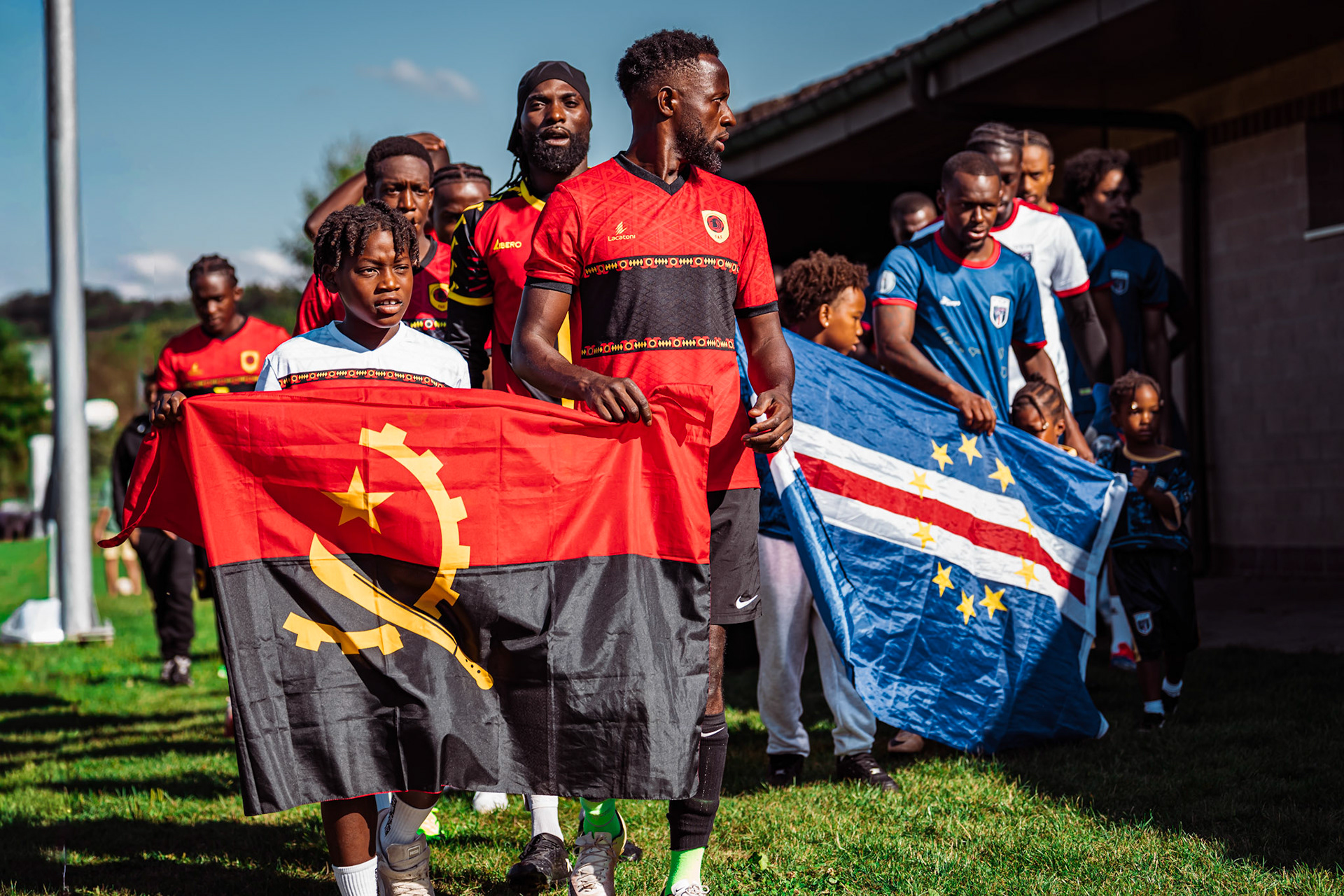 Match amical opposant l’Angola et le Cap-Vert (CanFribourg) au Terrain Communal de Corminboeuf. (Christian António/LibsVisuals.com)
