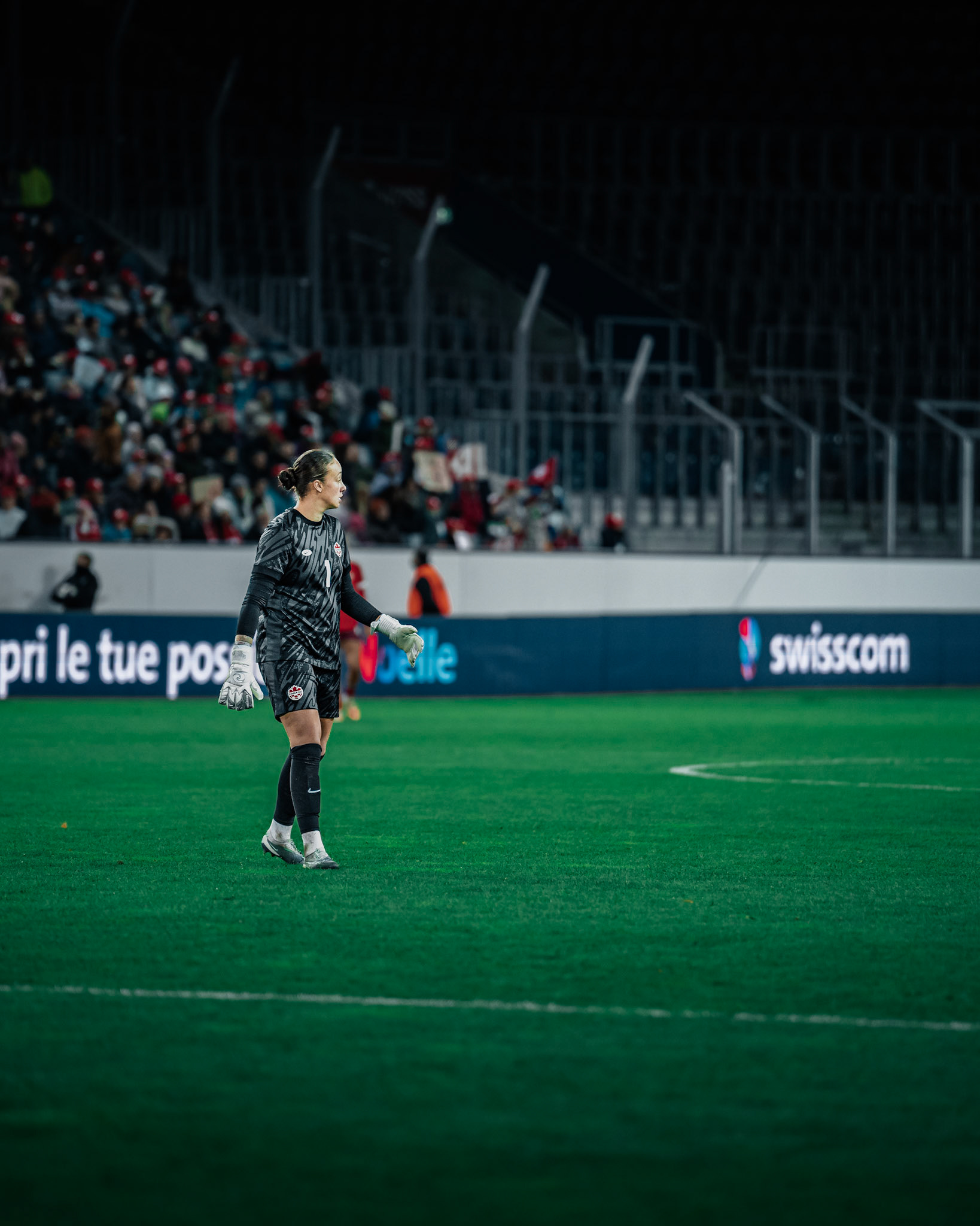 Match international opposant l’équipe nationale féminine de Suisse à l’équipe du Canada à la swissporarena, Luzern. (Christian António/LibsVisuals.com)