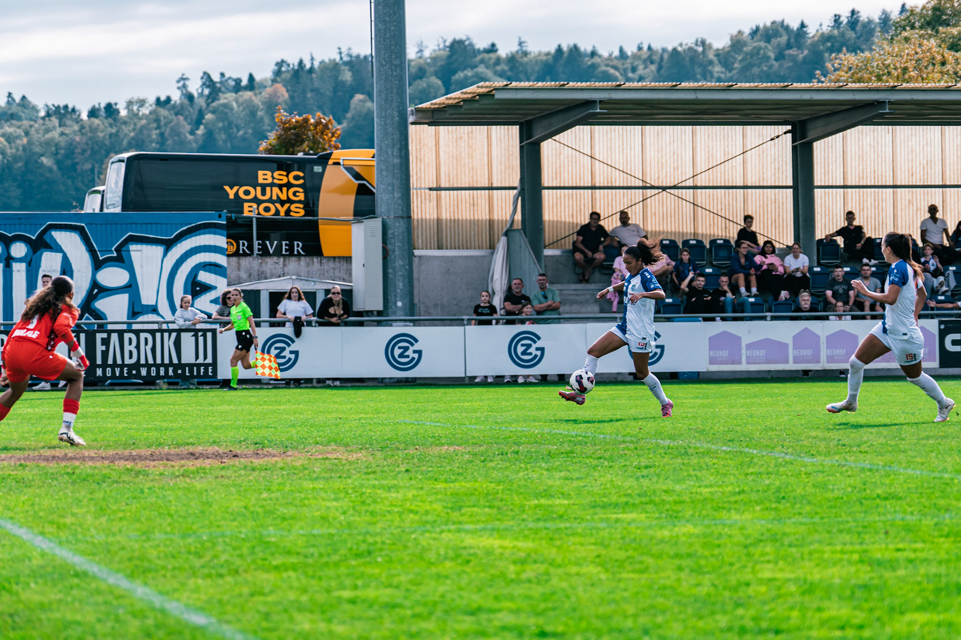 Match de l’AXA Women’s Super League opposant GC Frauenfussball et FC Basel 1893 au GC/Campus, Niederhasli (Platz 1). (Christian António/LibsVisuals.com)
