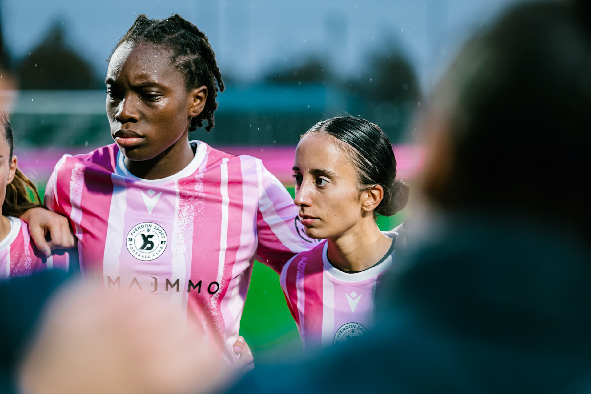 Match de championnat LNB féminine opposant Yverdon Sport FC et le FC Lugano au Stade Municipal, Yverdon-les-Bains. (Christian António / LibsVisuals.com)