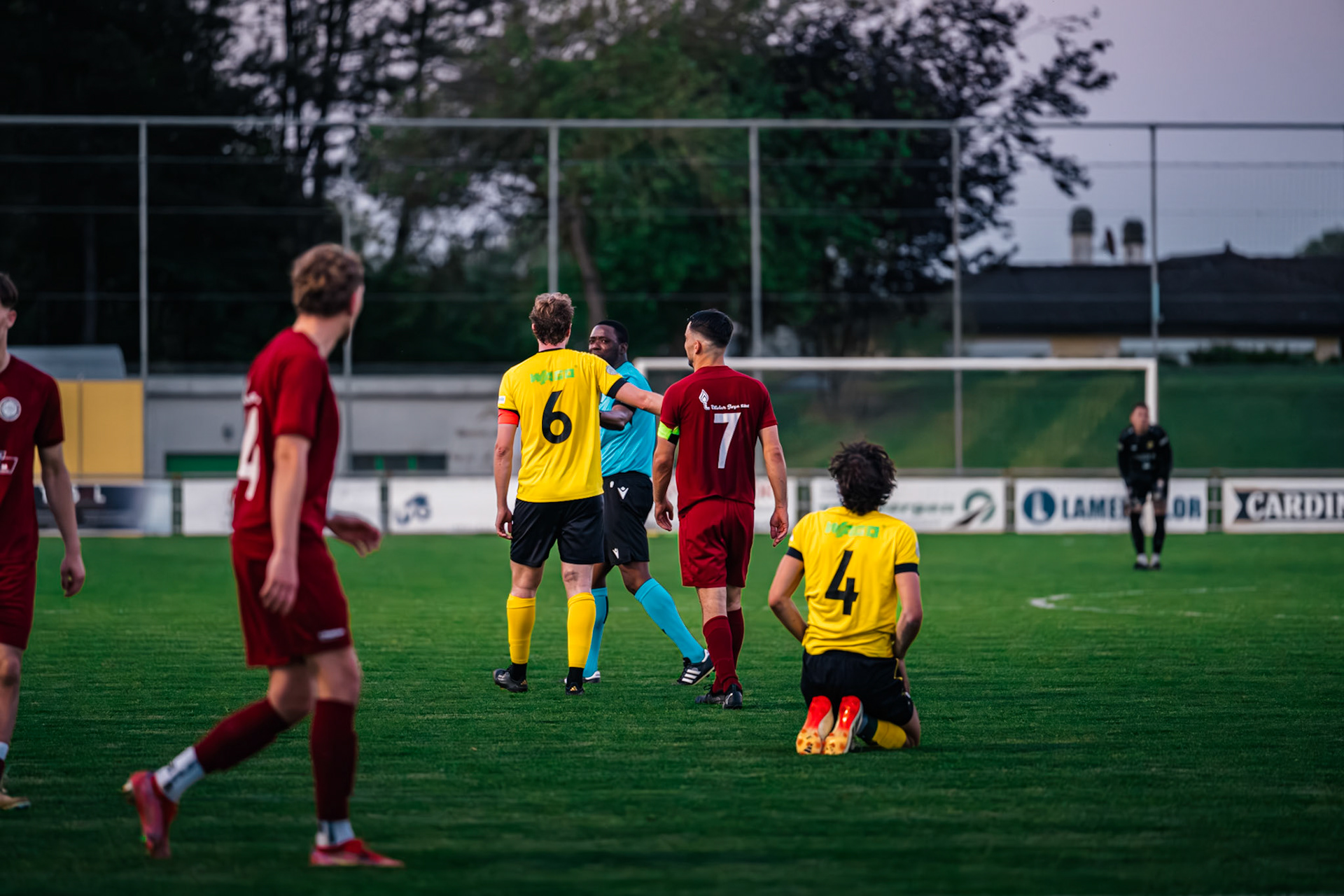 FC Domdidier et FC Cugy-Montet-Aumont-Murist I au Stade du Pâquier. (Christian António/LibsVisuals.com)