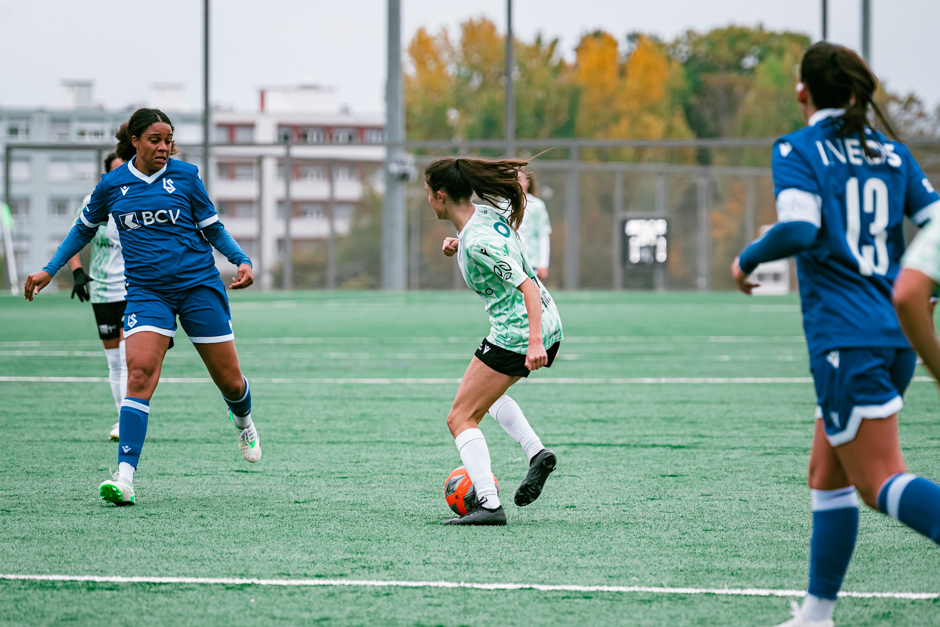 Match AXA Women’s Cup (1/16 de finale) opposant FC Lausanne-Sport et Yverdon Sport FC au Centre sportif de la Tuilière. (Christian António/LibsVisuals.com)