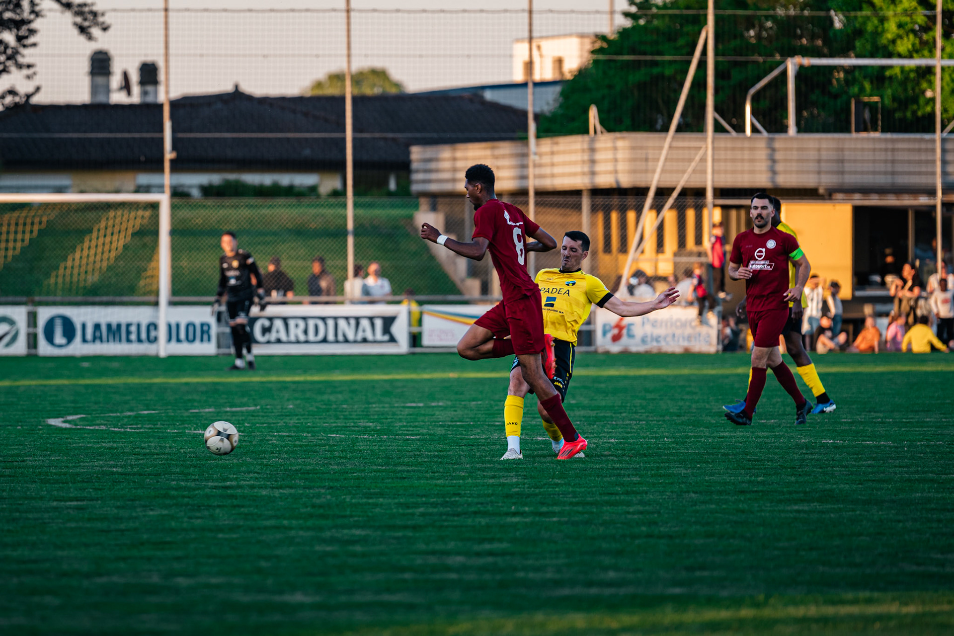 FC Domdidier et FC Cugy-Montet-Aumont-Murist I au Stade du Pâquier. (Christian António/LibsVisuals.com)