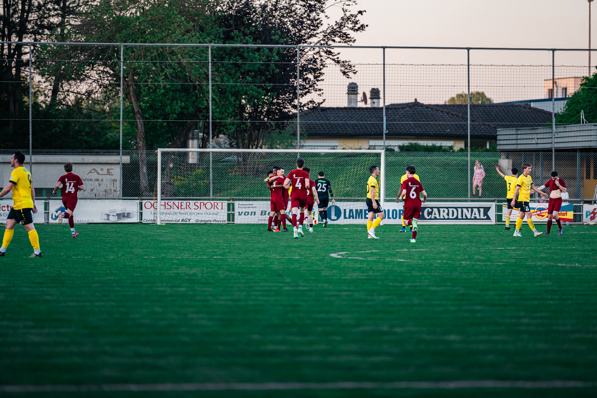 FC Domdidier et FC Cugy-Montet-Aumont-Murist I au Stade du Pâquier. (Christian António/LibsVisuals.com)