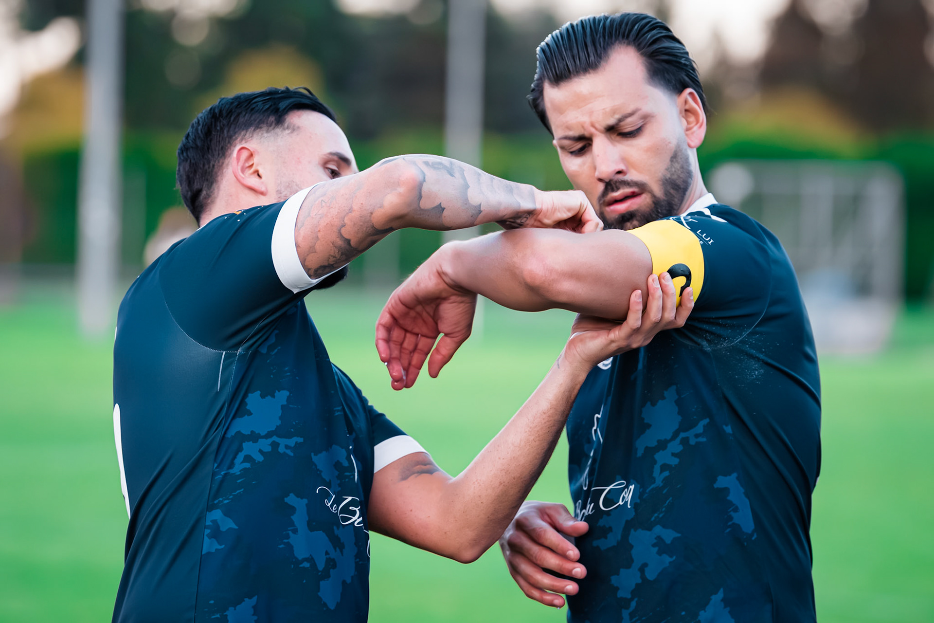 Match de championnat 3e ligue (Groupe 3) opposant le FC Azzurri Yverdon I au FC Bosna Yverdon I, au Stade Municipal, Yverdon. (Christian António/LibsVisuals.com)