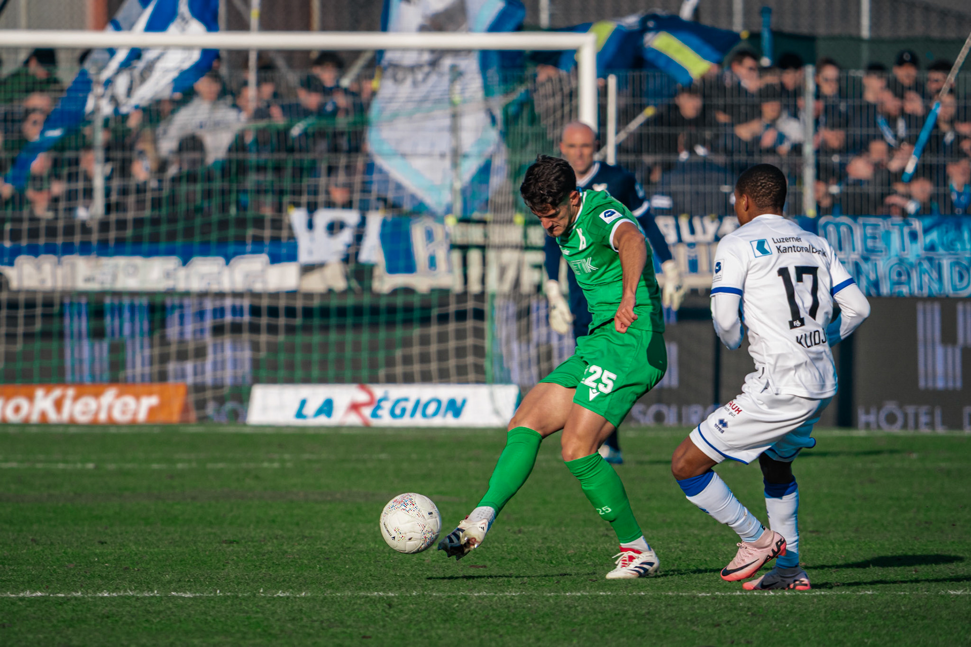 Yverdon Sport FC et FC Luzern au Stade Municipal. (Christian António/LibsVisuals.com)