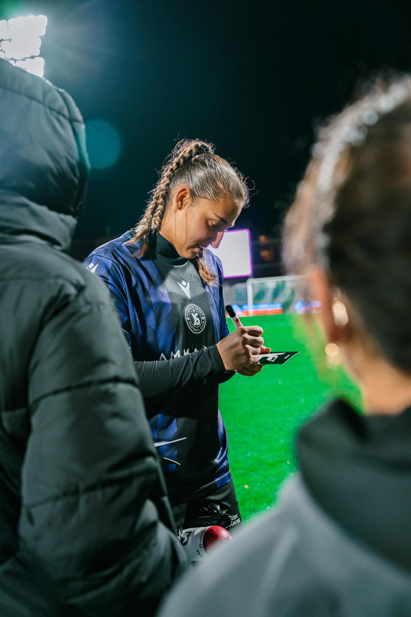 Match de championnat LNB féminine opposant Yverdon Sport FC et le FC Lugano au Stade Municipal, Yverdon-les-Bains. (Christian António / LibsVisuals.com)