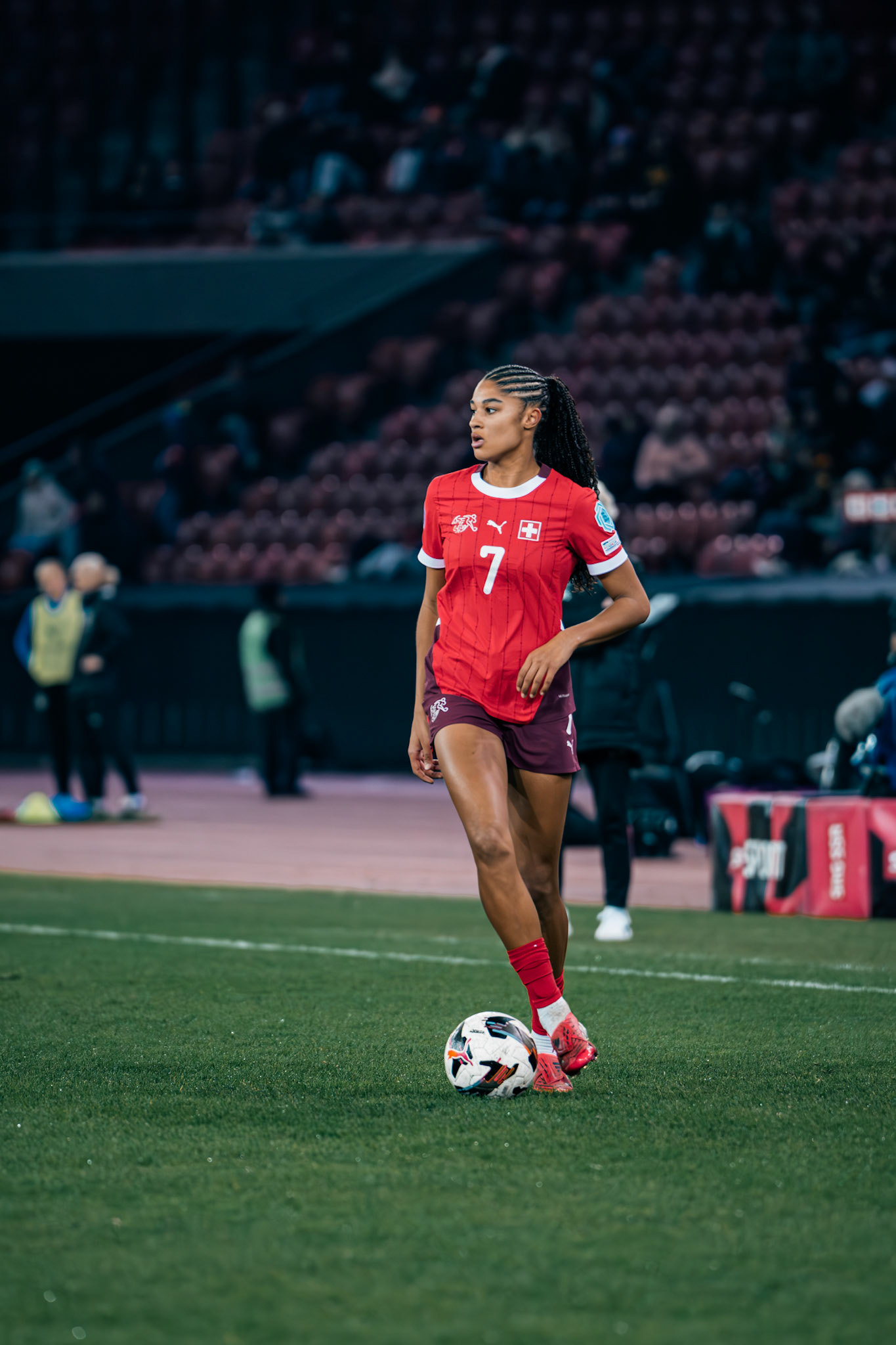 UEFA Women's Nations League Suisse - Islande au Stadion Letzigrund. (Christian António/LibsVisuals.com)