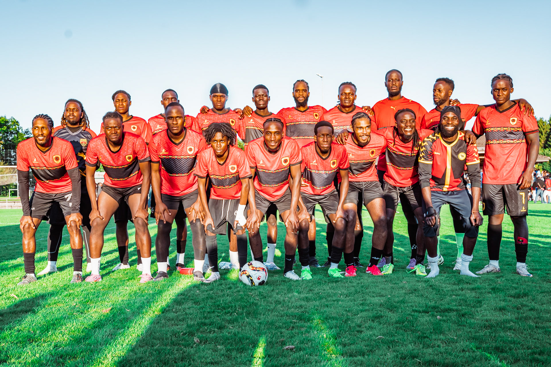 Match amical opposant l’Angola et le Cap-Vert (CanFribourg) au Terrain Communal de Corminboeuf. (Christian António/LibsVisuals.com)