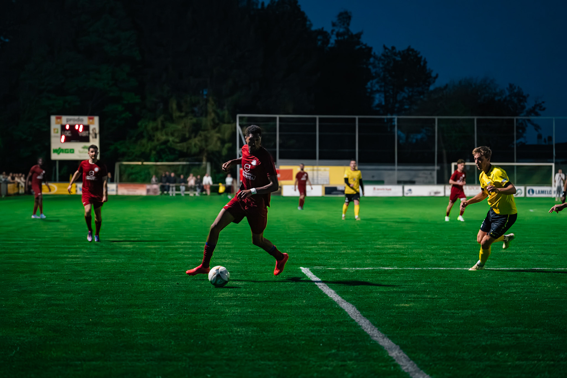 FC Domdidier et FC Cugy-Montet-Aumont-Murist I au Stade du Pâquier. (Christian António/LibsVisuals.com)