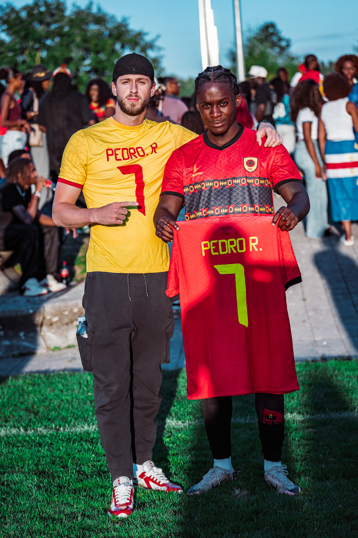 Match amical opposant l’Angola et le Cap-Vert (CanFribourg) au Terrain Communal de Corminboeuf. (Christian António/LibsVisuals.com)