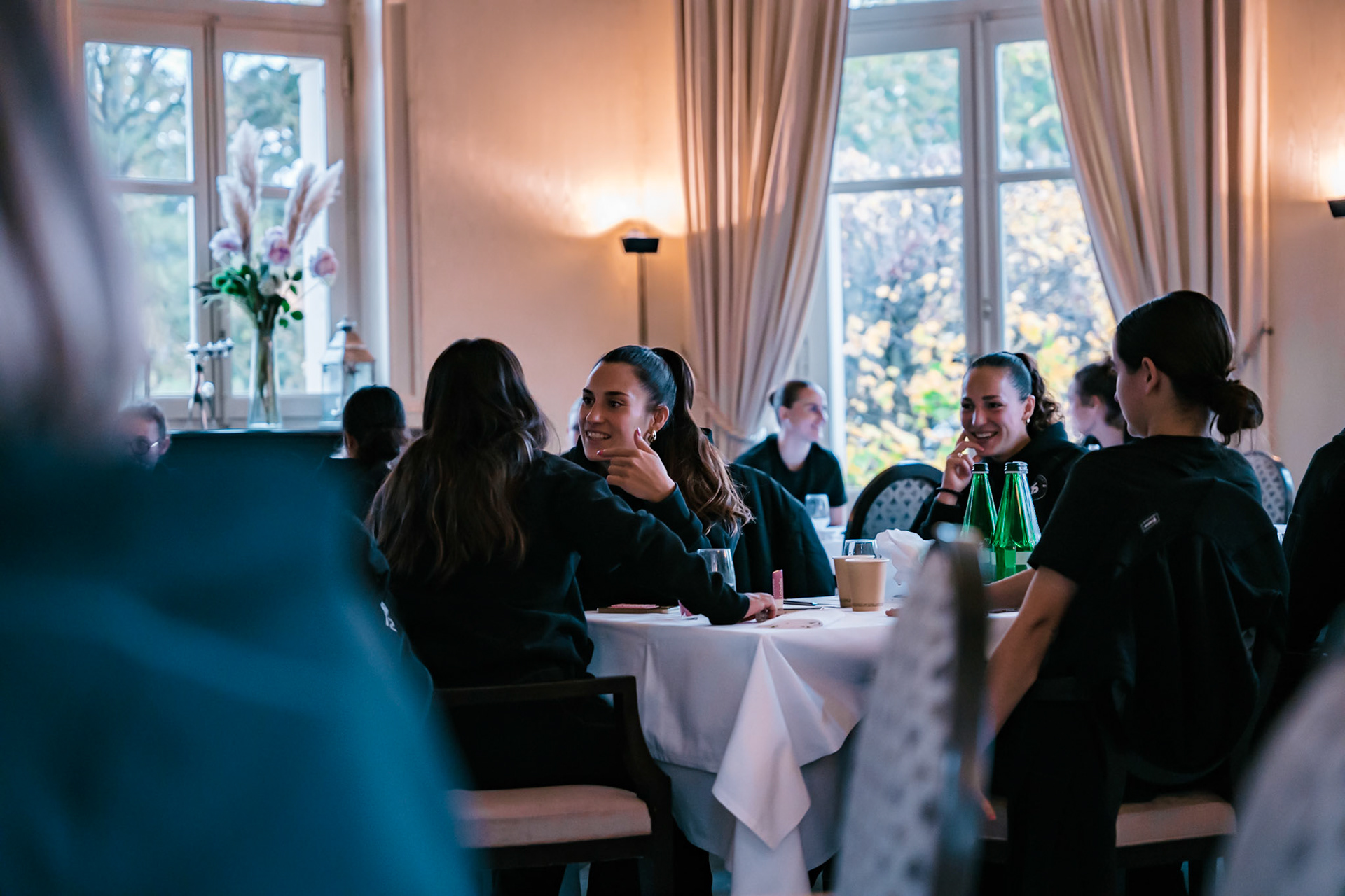 Match de championnat LNB féminine opposant Yverdon Sport FC et le FC Lugano au Stade Municipal, Yverdon-les-Bains. (Christian António / LibsVisuals.com)