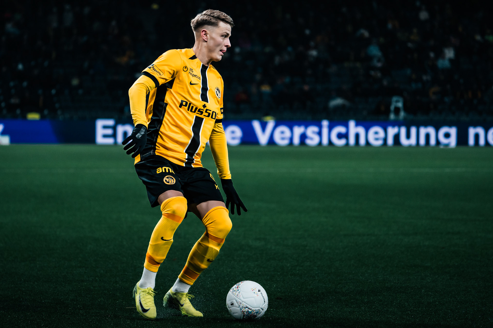 Lewin Blum, Défenseur du BSC Young Boys lors du match entre BSC Young Boys et FC Winterthur au Stadion Wankdorf. (Christian António/LibsVisuals.com)