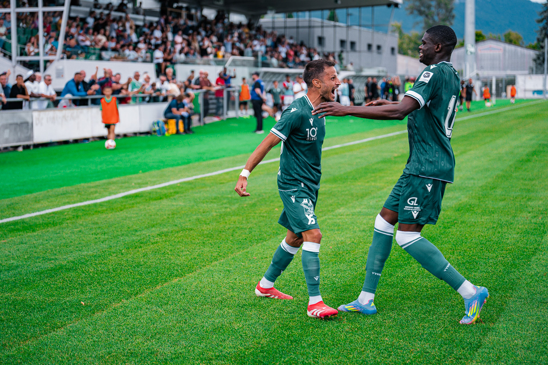 Match opposant Yverdon Sport FC face au Stade Lausanne Ouchy au Stade Municipal. (Christian António/LibsVisuals.com)