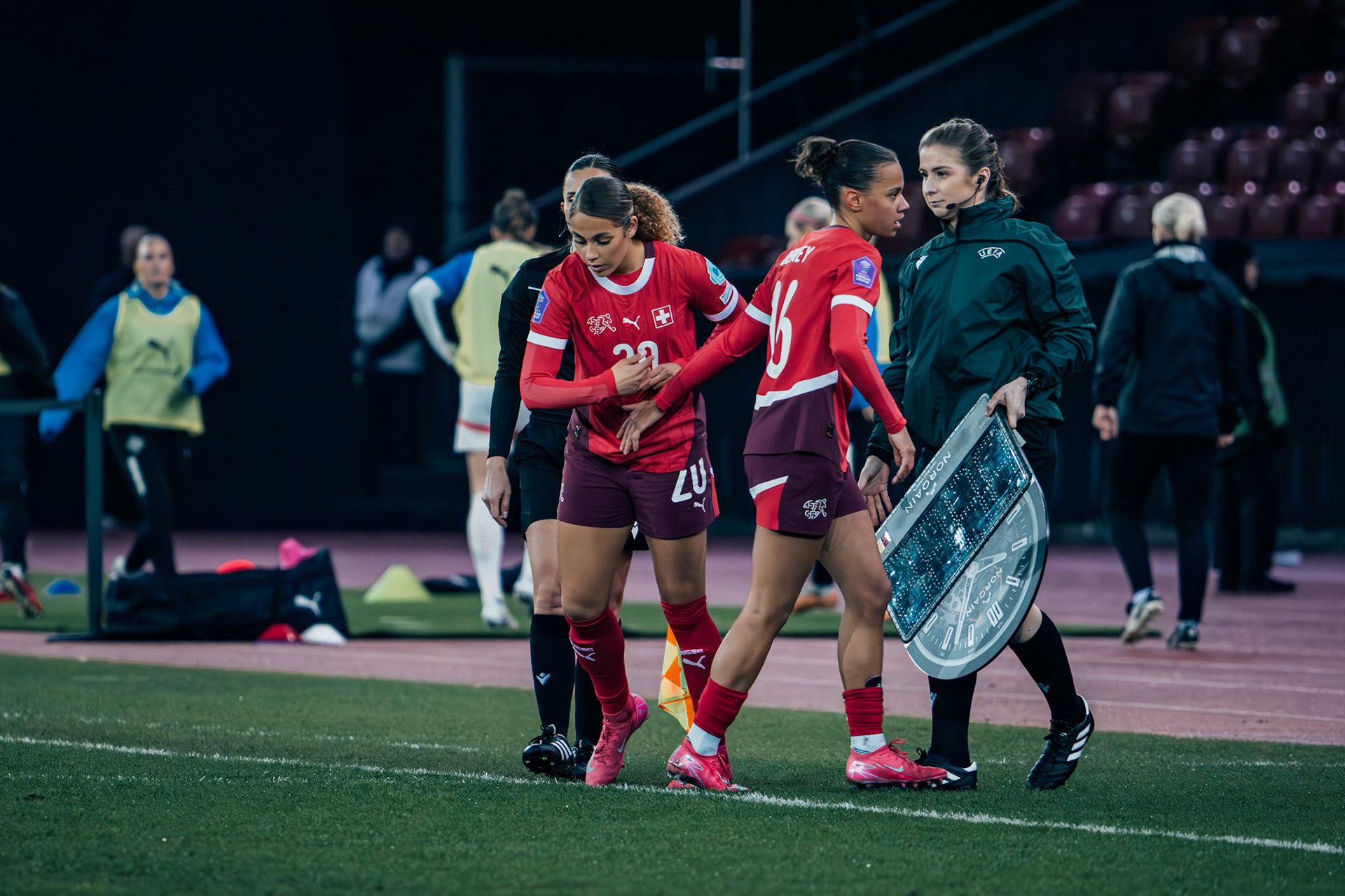 UEFA Women's Nations League Suisse - Islande au Stadion Letzigrund. (Christian António/LibsVisuals.com)