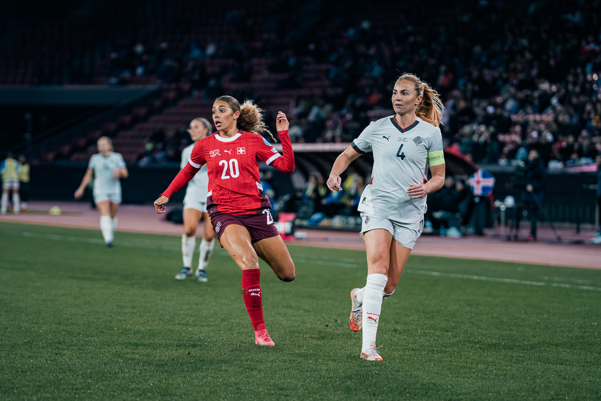 UEFA Women's Nations League Suisse - Islande au Stadion Letzigrund. (Christian António/LibsVisuals.com)