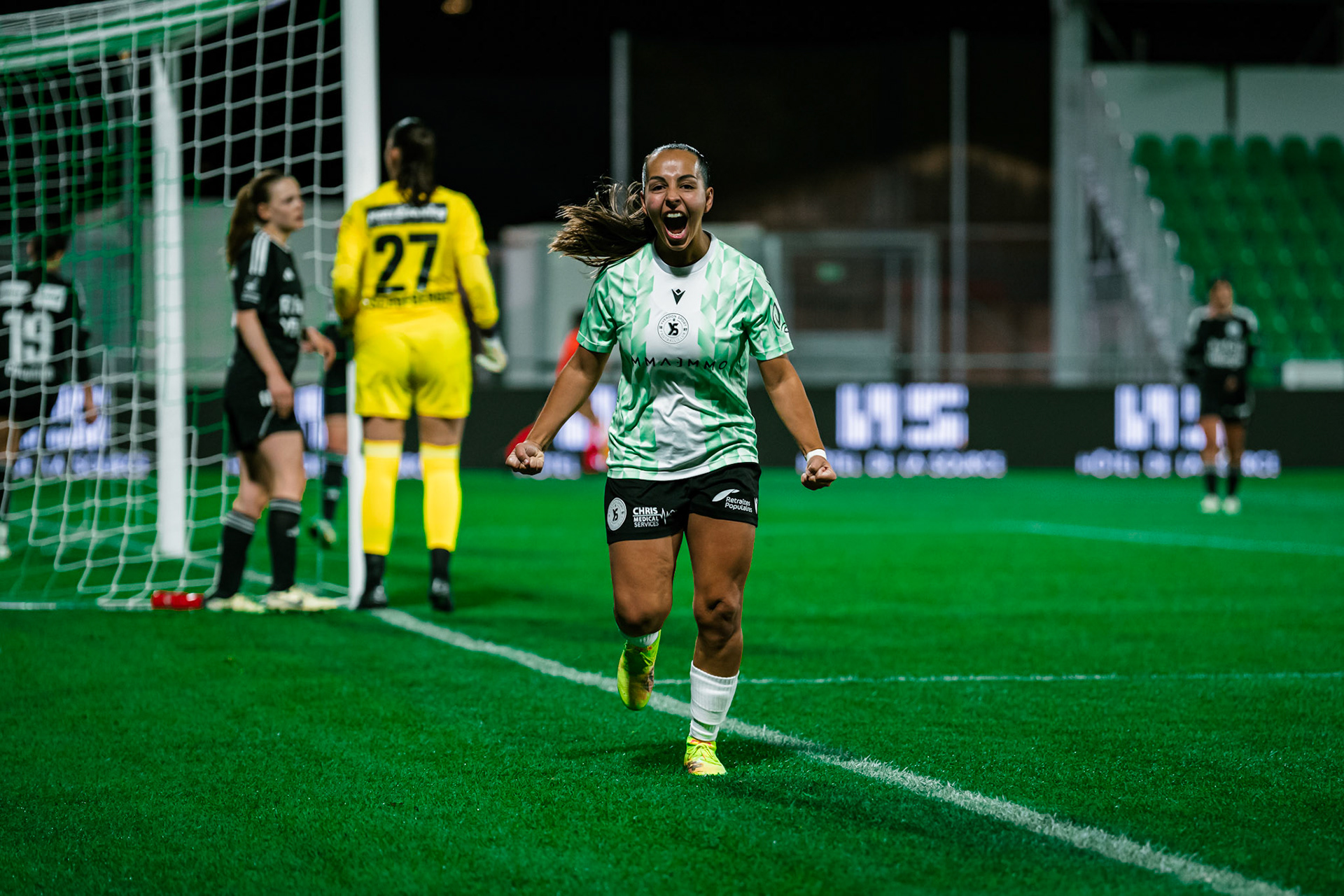 Match de championnat LNB (féminine) opposant Yverdon Sport FC et FC Wil 1900 au Stade Municipal, Yverdon. (Christian António/LibsVisuals.com)