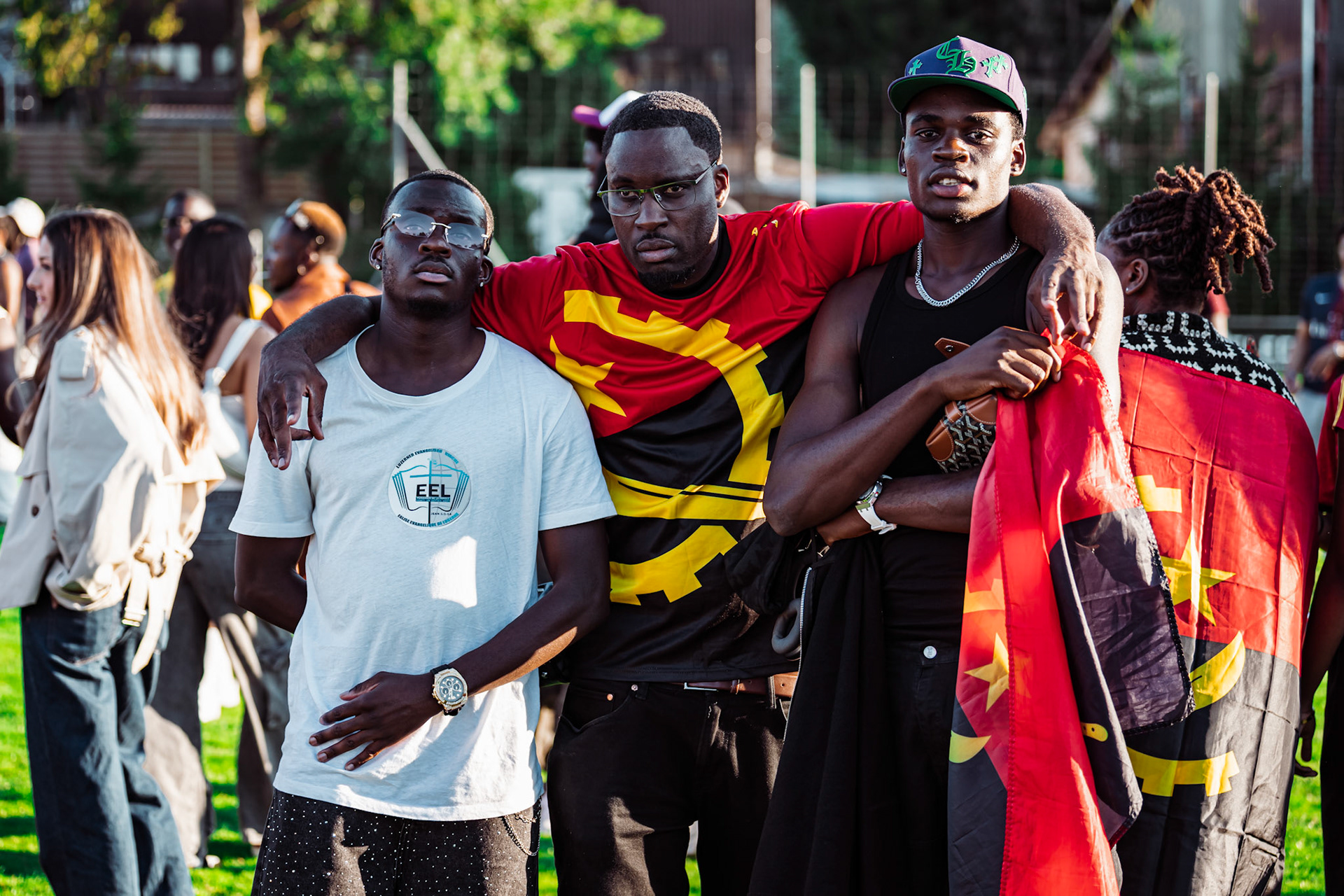 Match amical opposant l’Angola et le Cap-Vert (CanFribourg) au Terrain Communal de Corminboeuf. (Christian António/LibsVisuals.com)