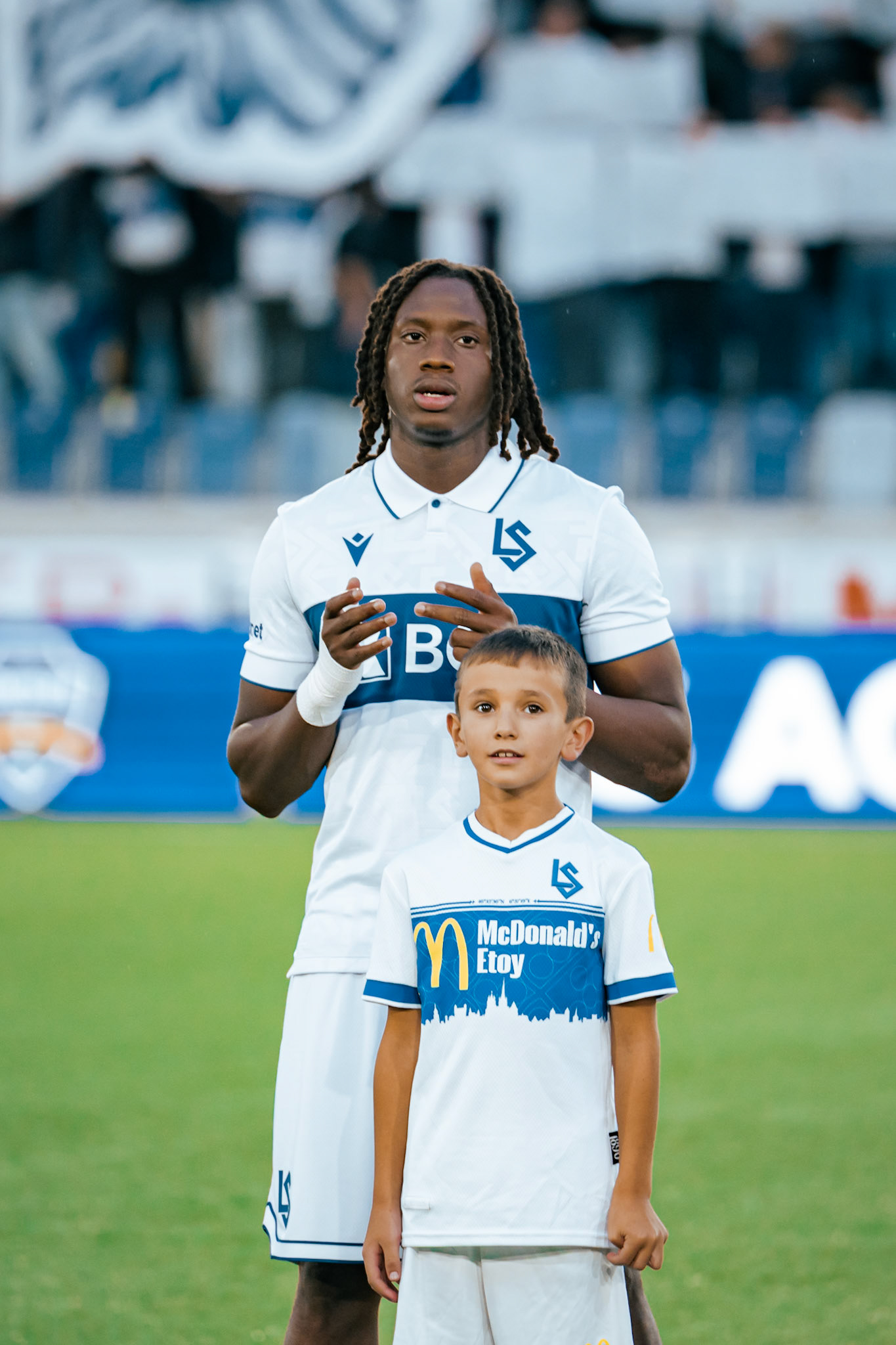 Match aller du tour de barrage de l’UEFA Europa Conference League 2025/26 opposant Lausanne-Sport et le Beşiktaş JK au Stade de la Tuilière. (Christian António/LibsVisuals.com)