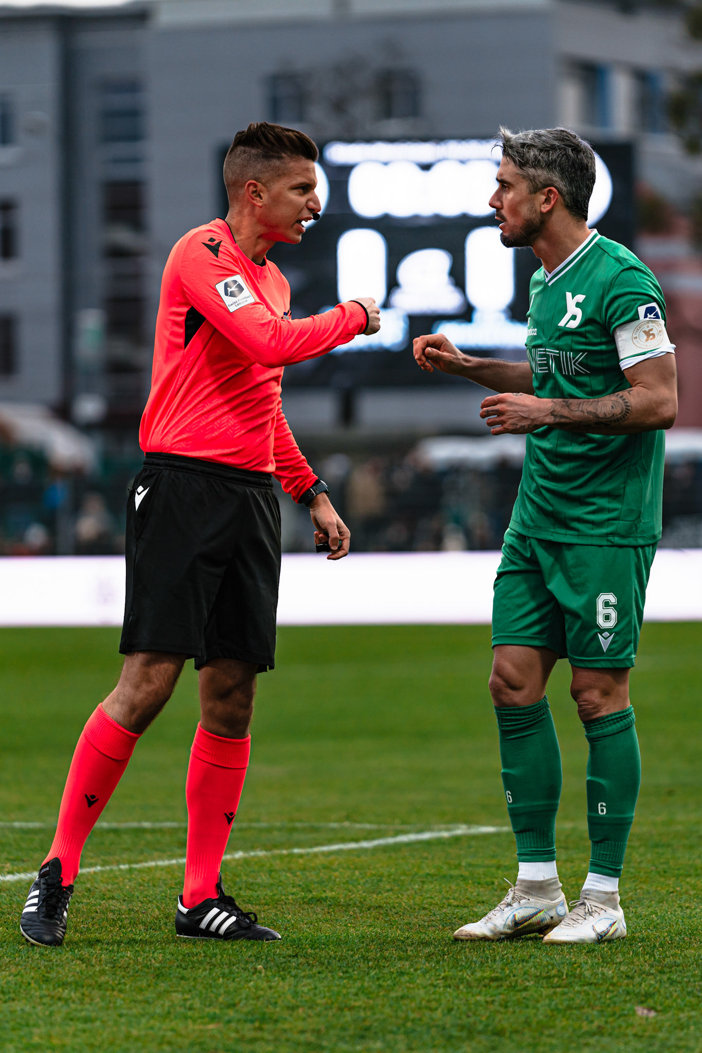Yverdon Sport FC et FC Winterthur au Stade Municipal. (Christian António/LibsVisuals.com)