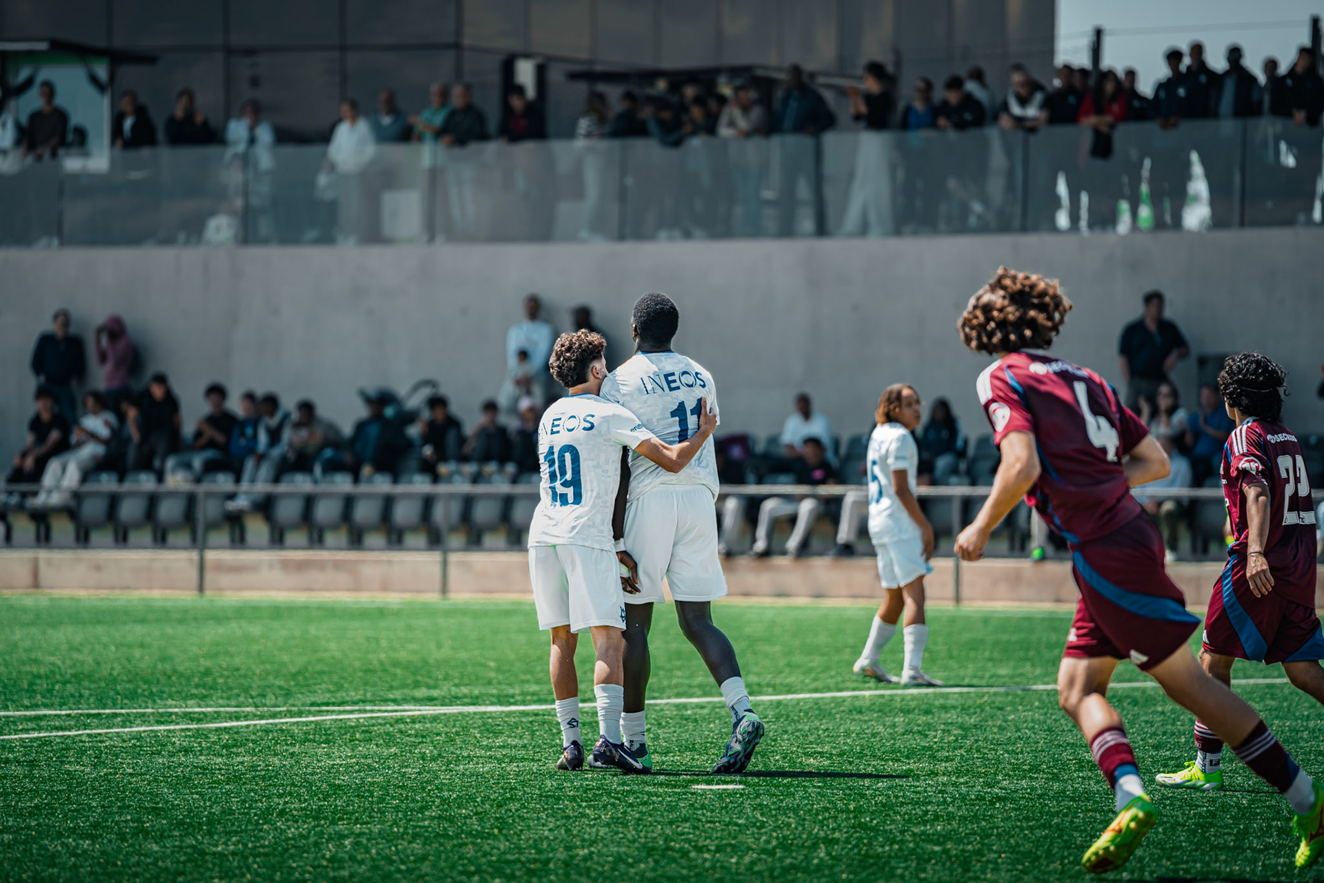 FC Lausanne-Sport M-17 et Servette FC M-17 au Centre sportif+ Stade de la Tuilière. (Christian António/LibsVisuals.com)