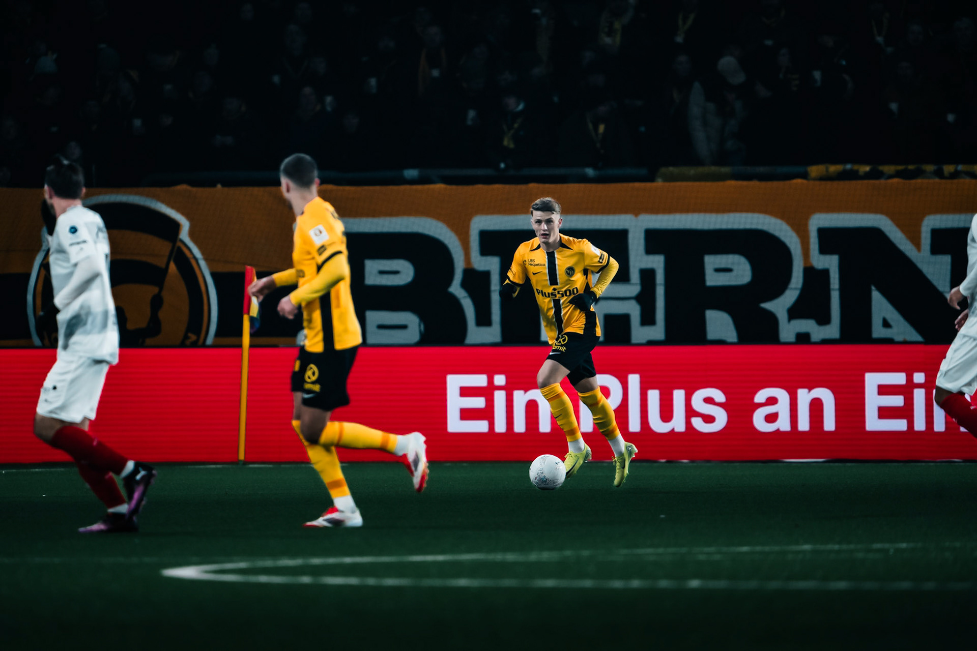 Lewin Blum, Défenseur du BSC Young Boys lors du match entre BSC Young Boys et FC Winterthur au Stadion Wankdorf. (Christian António/LibsVisuals.com)