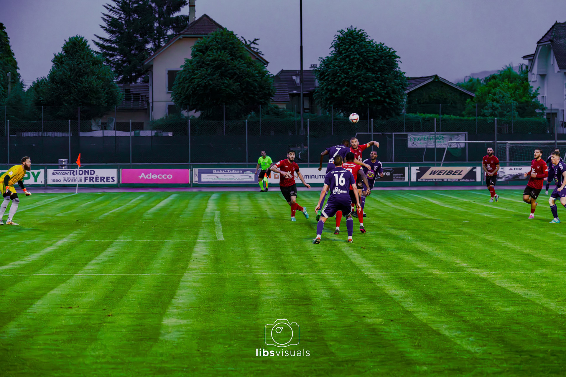 Match de barrage - Promotion 3ème ligue FC Iliria Payerne - FC Champvent au Stade Municipal à Payerne
