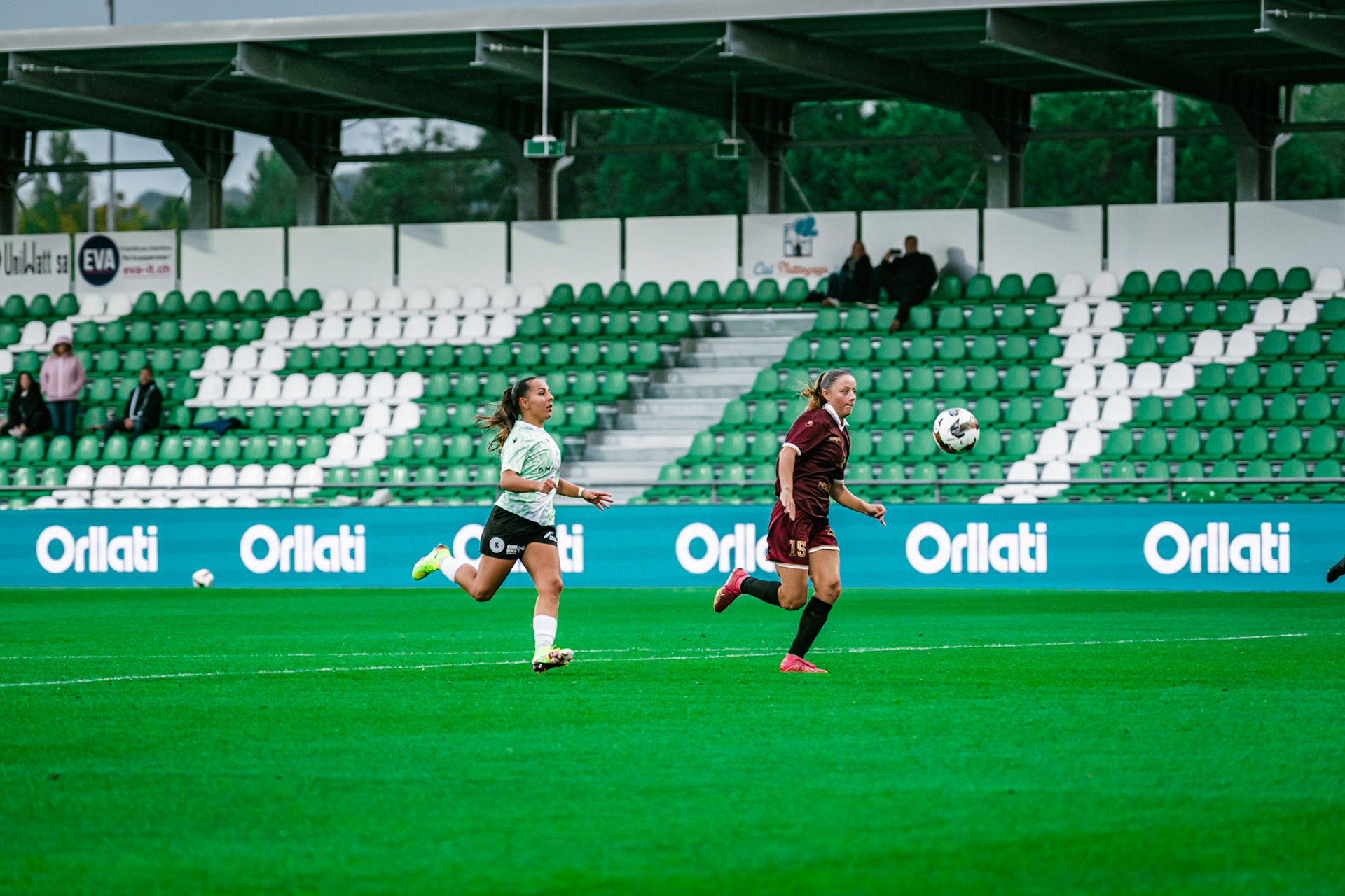 Match championnat LNB féminine opposant Yverdon Sport FC et FC Solothurn Frauen au Stade Municipal. (Christian António/LibsVisuals.com)