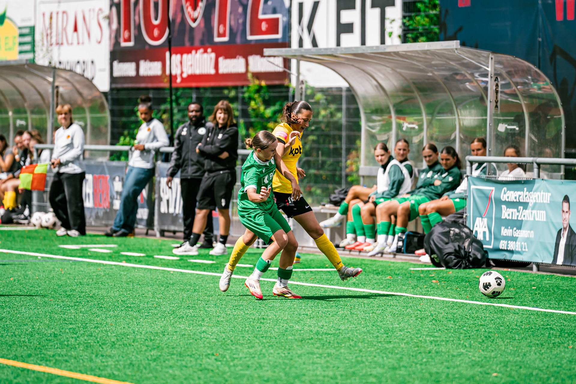 Match championnat opposant BSC YB Frauen U-20 - Yverdon Sport U-20 au Sportplatz Wyler. (Christian António/LibsVisuals.com)