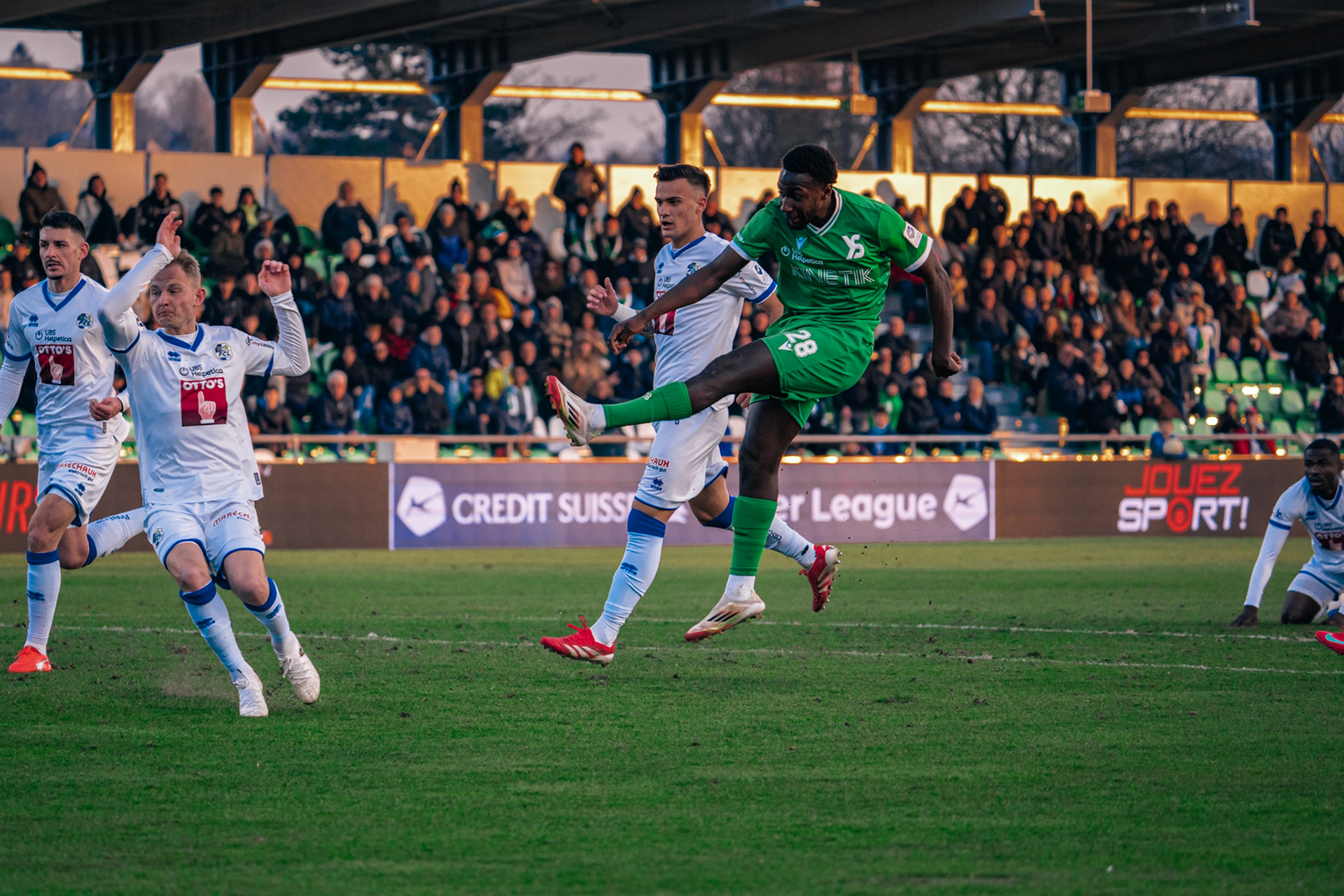 Yverdon Sport FC et FC Luzern au Stade Municipal. (Christian António/LibsVisuals.com)