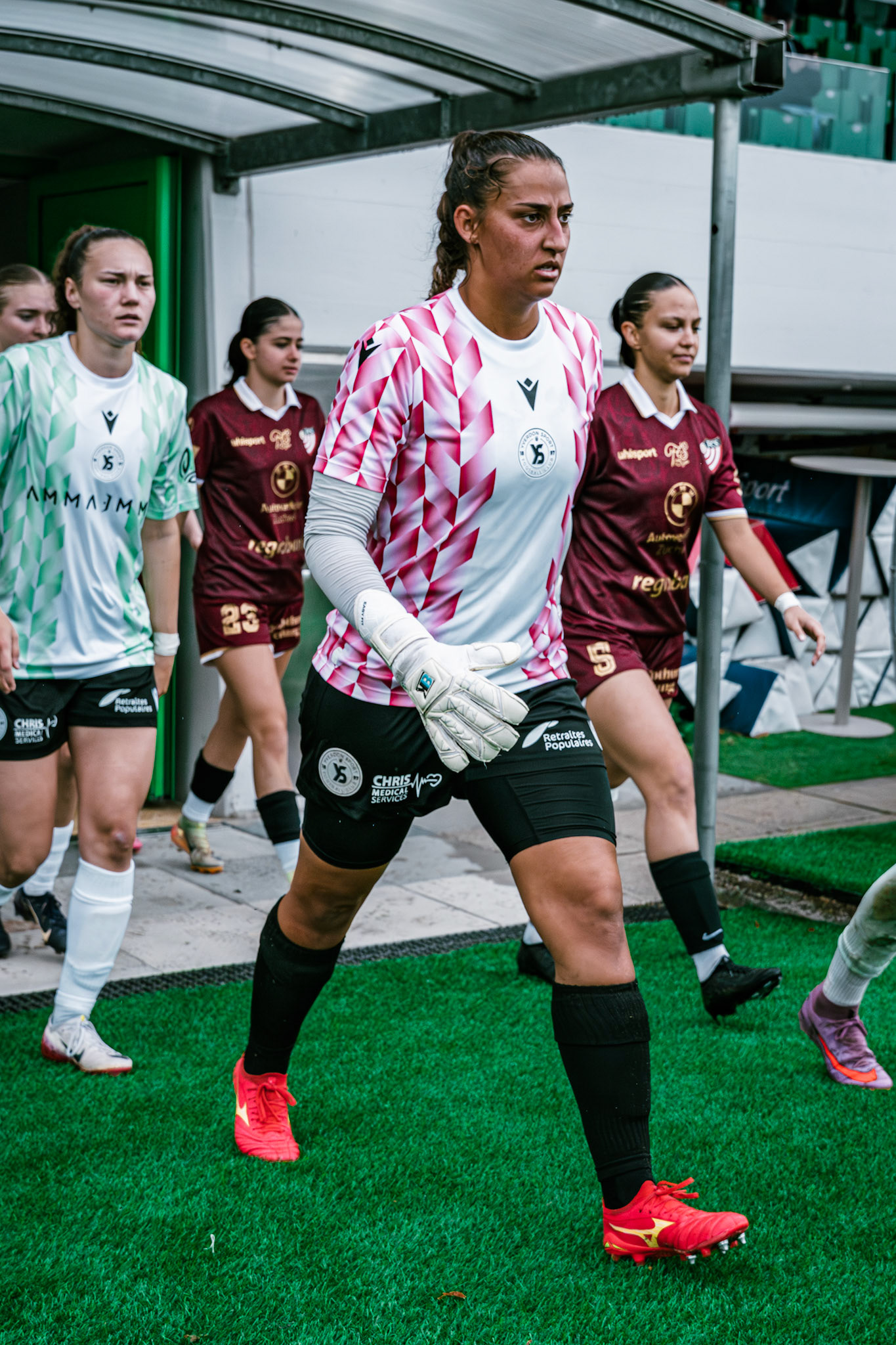 Match championnat LNB féminine opposant Yverdon Sport FC et FC Solothurn Frauen au Stade Municipal. (Christian António/LibsVisuals.com)