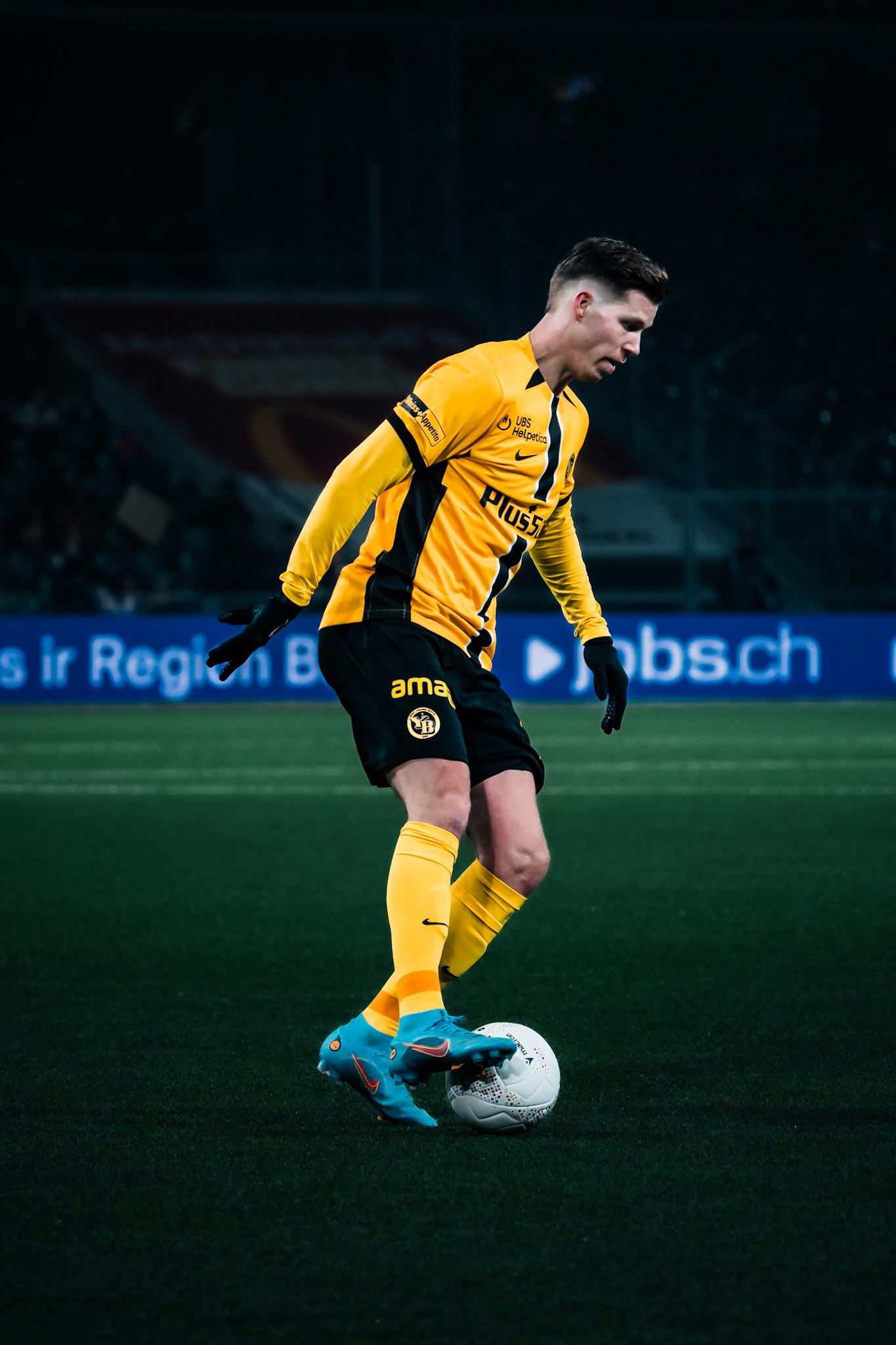 Cedric Itten, Attaquant du BSC Young Boys lors du match entre BSC Young Boys et FC Winterthur au Stadion Wankdorf. (Christian António/LibsVisuals.com)
