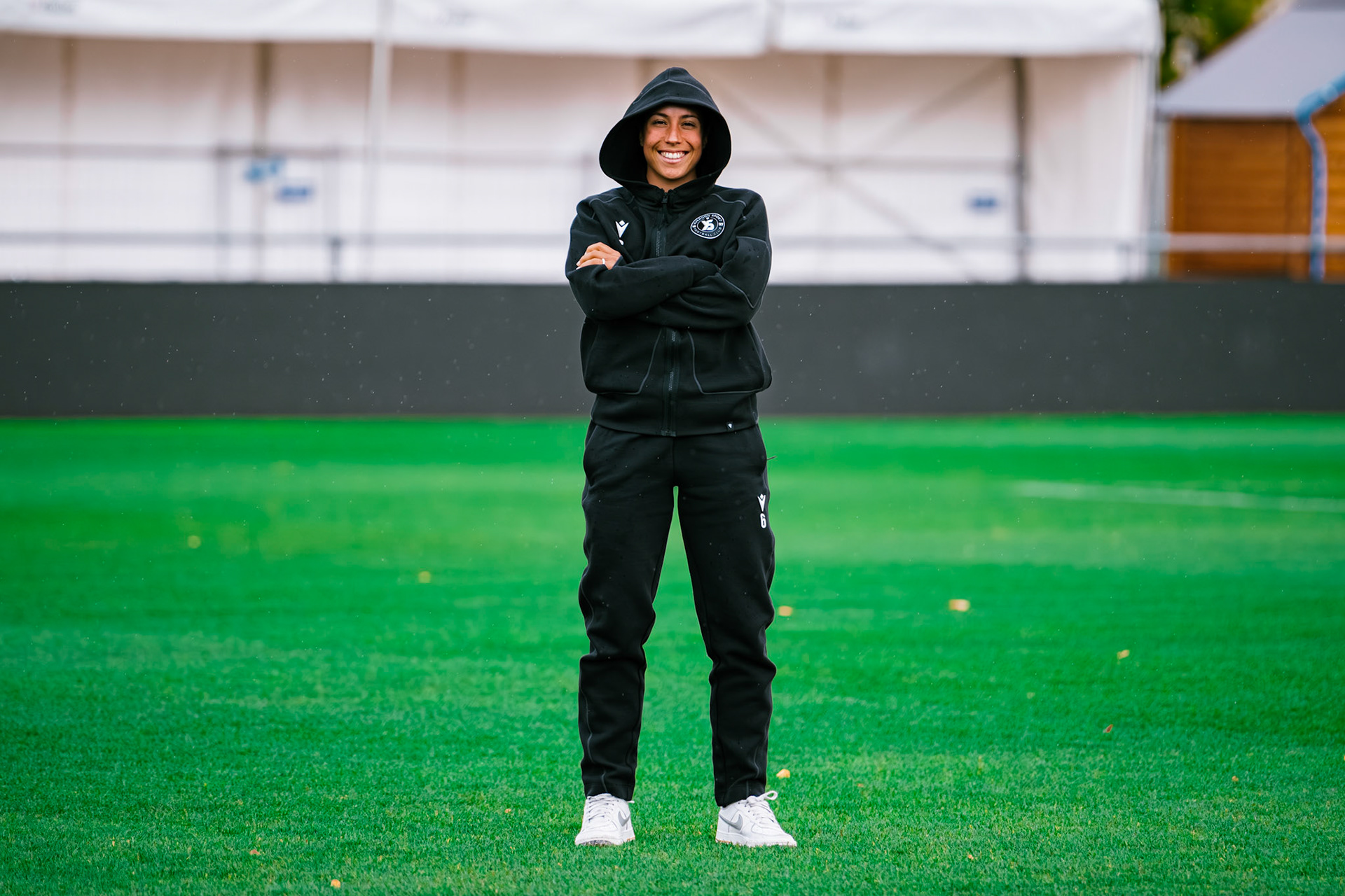 Match championnat LNB féminine opposant Yverdon Sport FC et FC Oerlikon/Polizei ZH 1 au Stade Municipal. (Christian António/LibsVisuals.com)