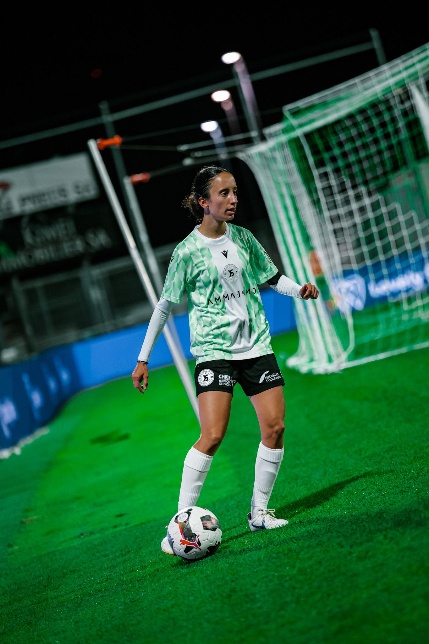 Match de championnat LNB (féminine) opposant Yverdon Sport FC et FC Wil 1900 au Stade Municipal, Yverdon. (Christian António/LibsVisuals.com)