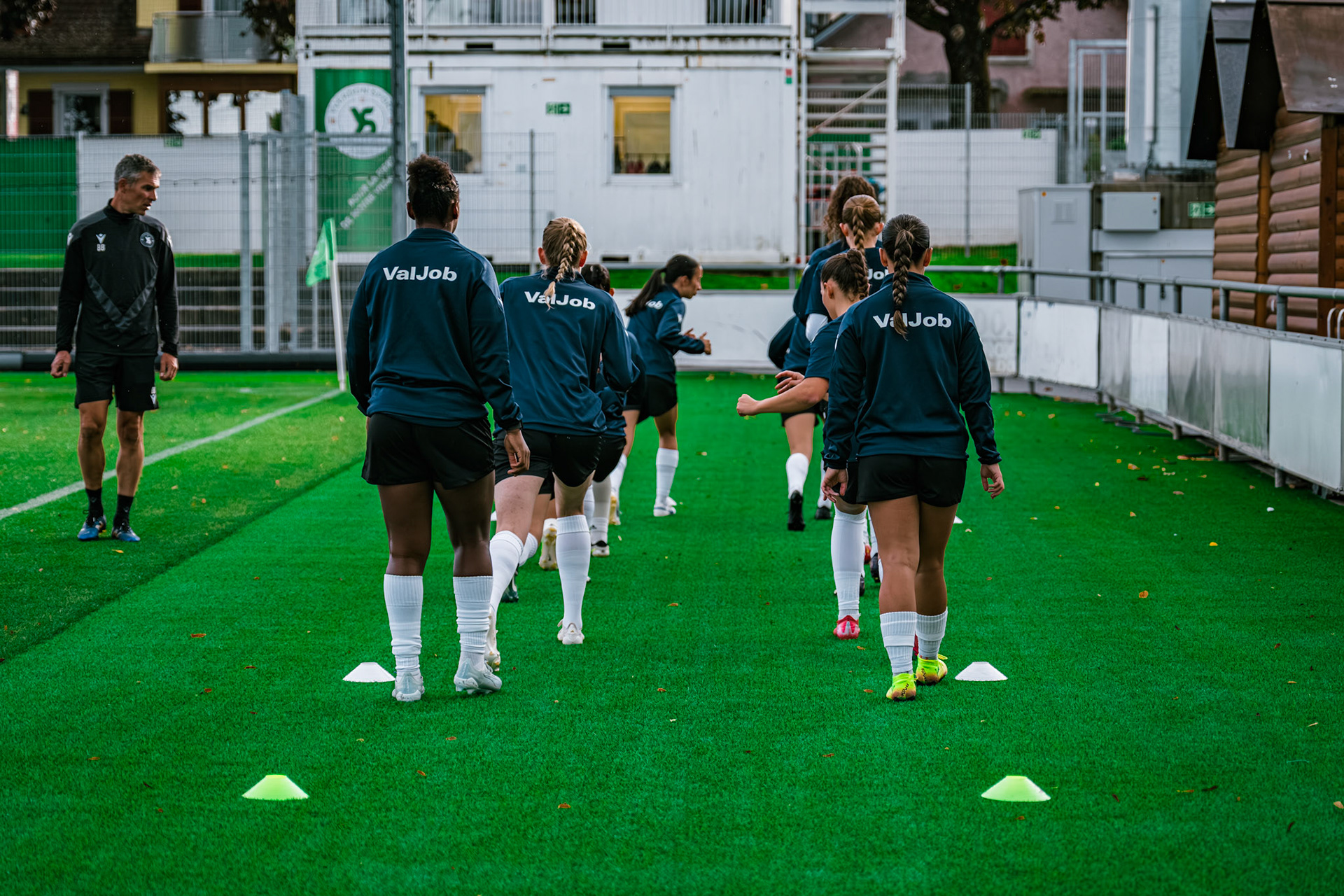 Match championnat LNB féminine opposant Yverdon Sport FC et FC Oerlikon/Polizei ZH 1 au Stade Municipal. (Christian António/LibsVisuals.com)